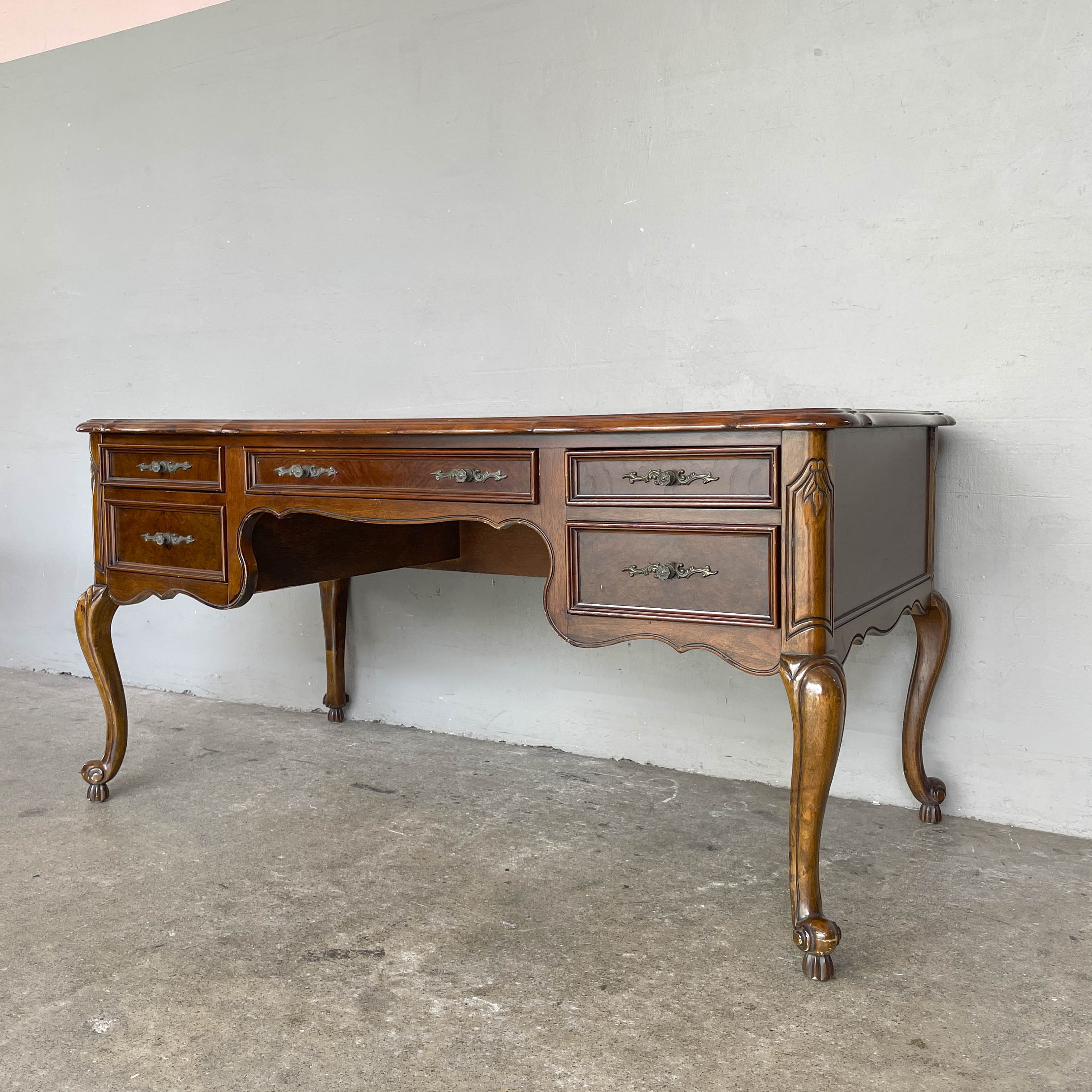 Elegant Marquetry Writing Desk