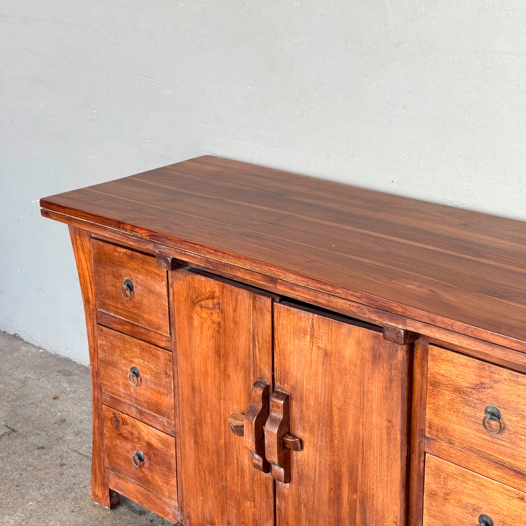 Teak Sideboard with Flared Sides