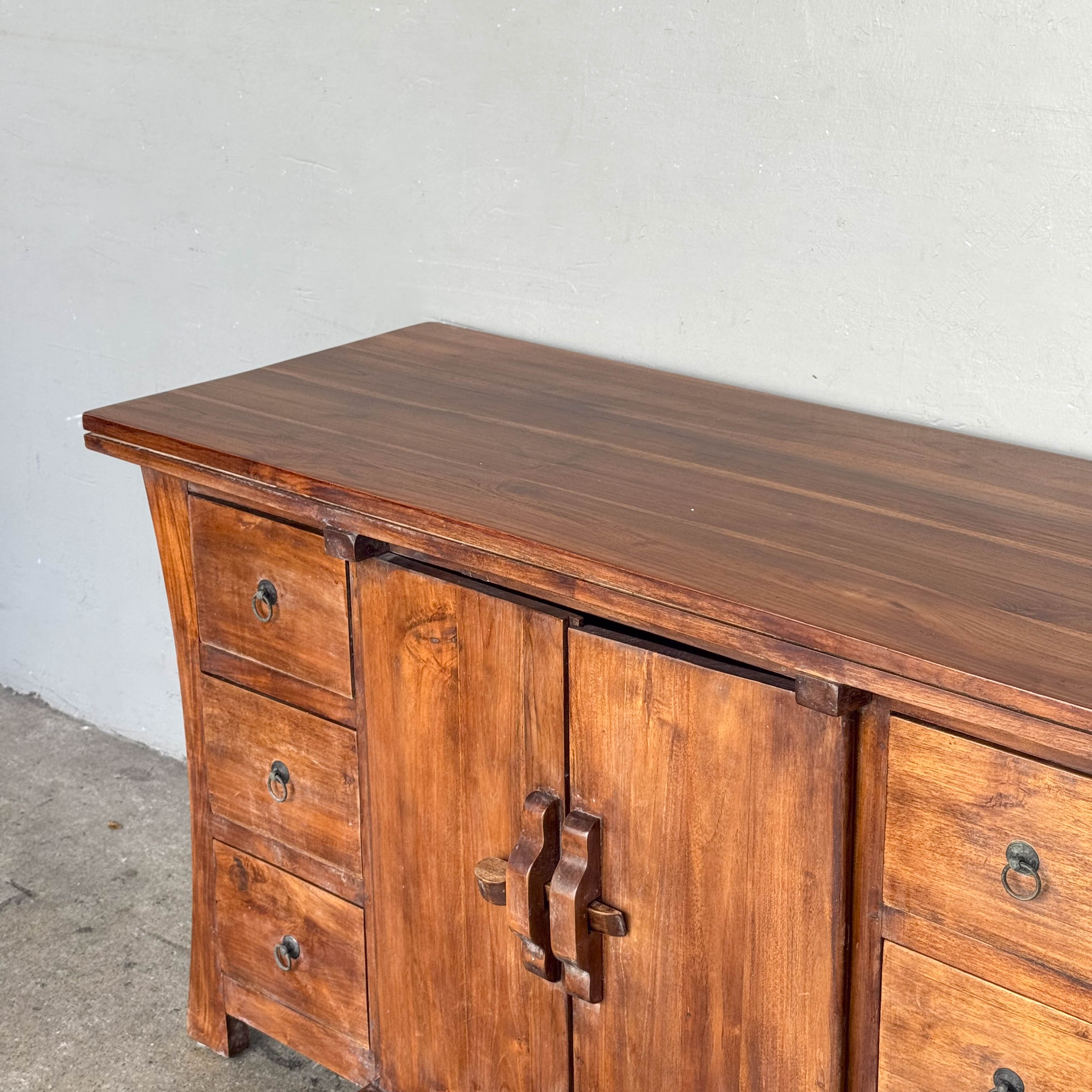 Teak Sideboard with Flared Sides
