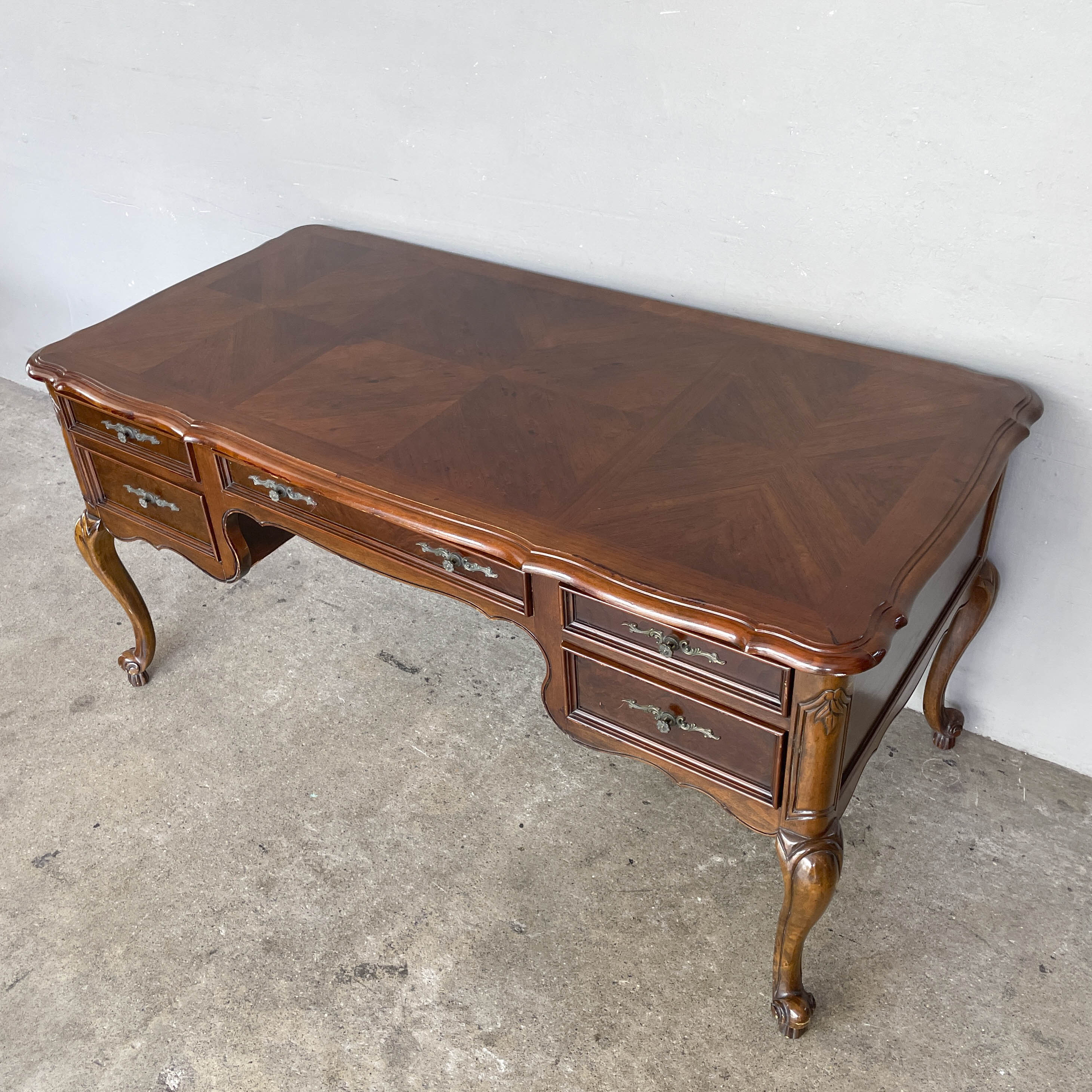 Elegant Marquetry Writing Desk