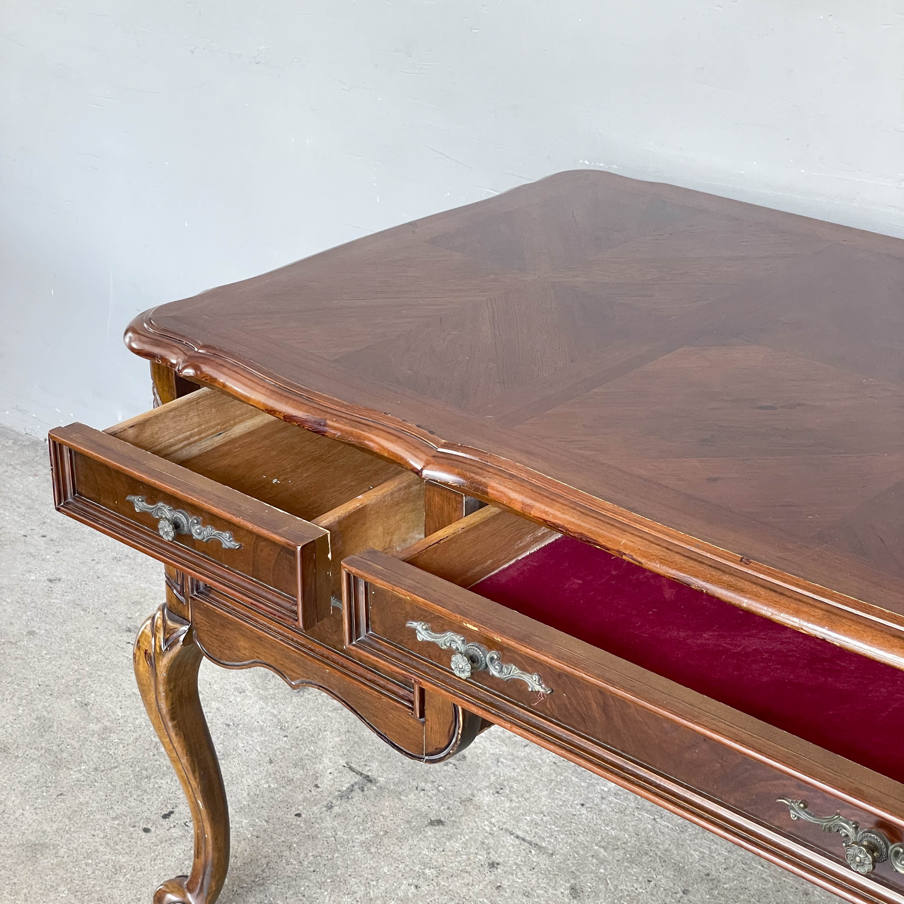 Elegant Marquetry Writing Desk