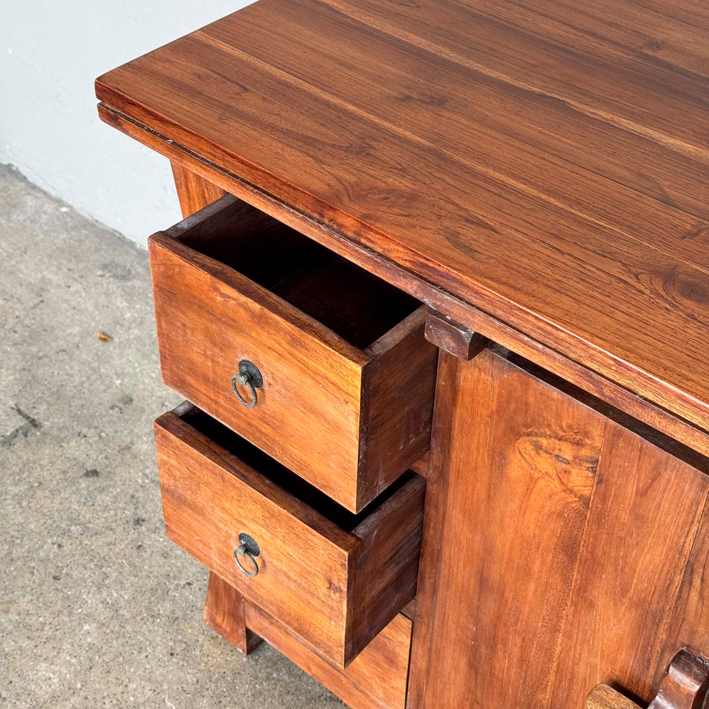 Teak Sideboard with Flared Sides