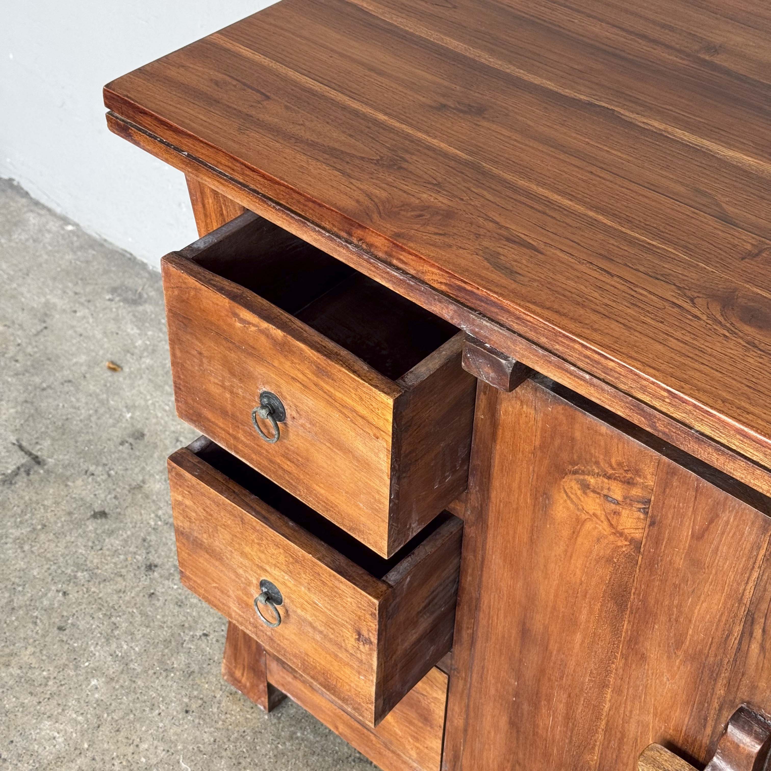 Teak Sideboard with Flared Sides