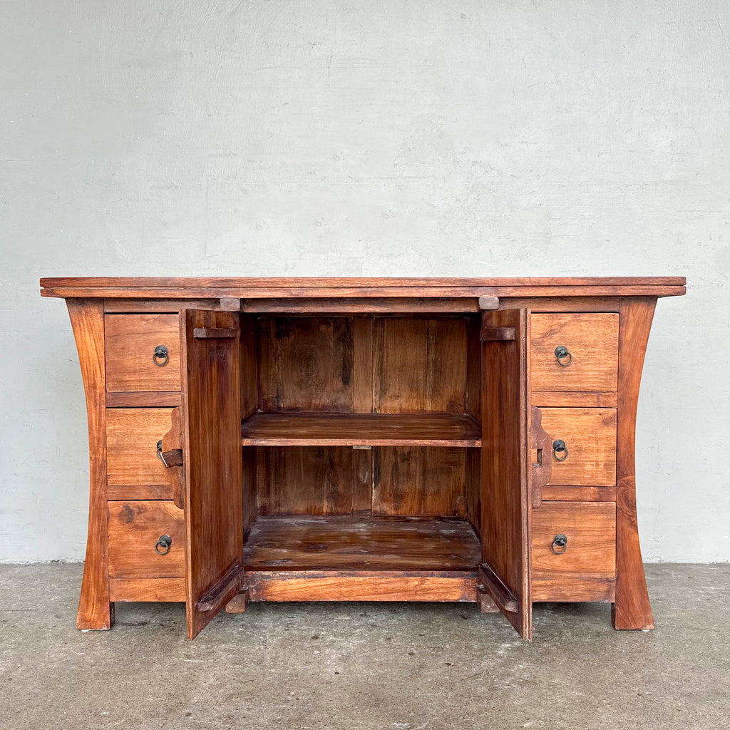 Teak Sideboard with Flared Sides