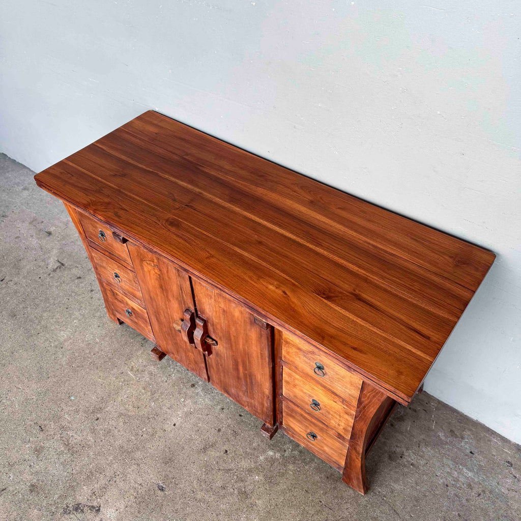 Teak Sideboard with Flared Sides