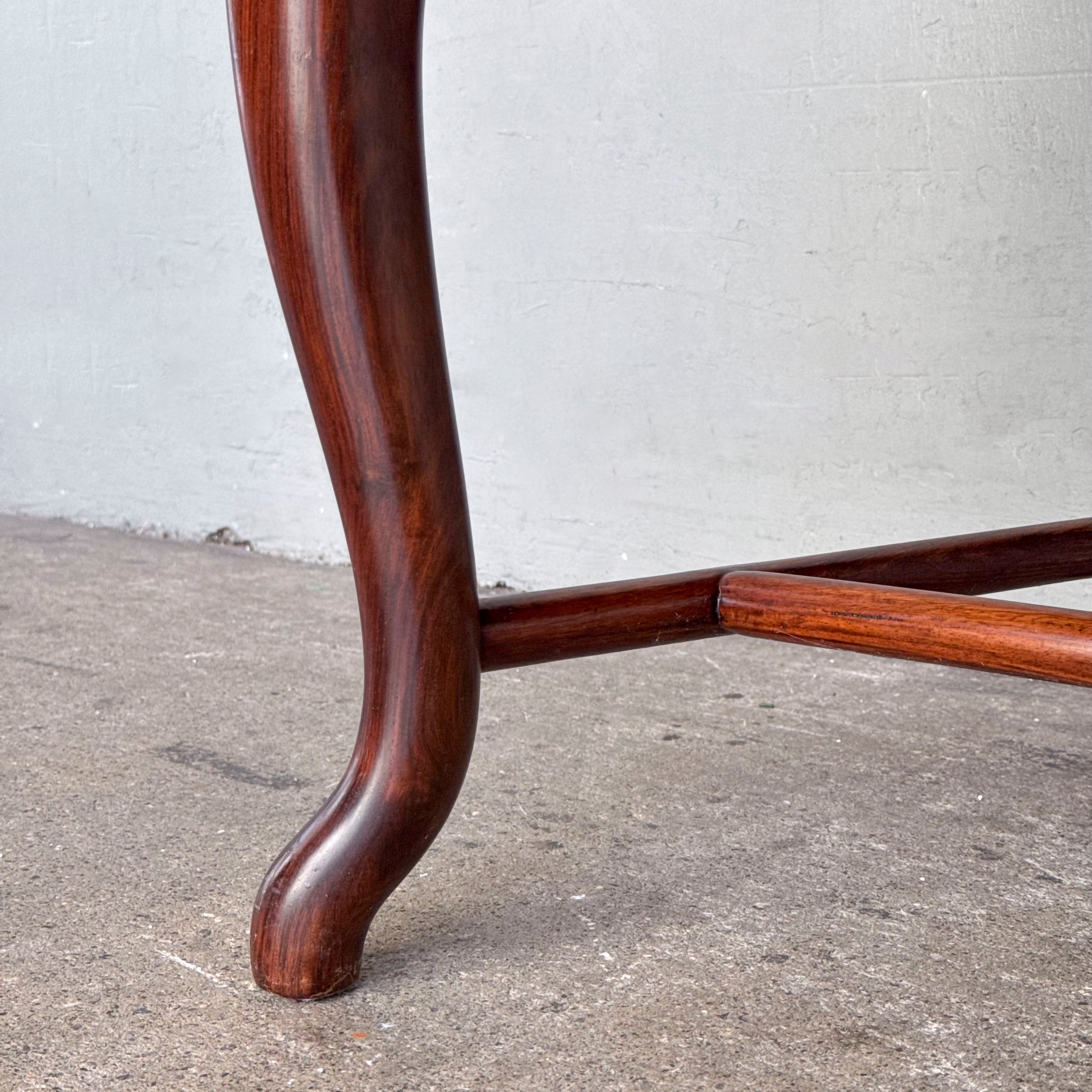 Chinese Armchair Pair with Accent Table