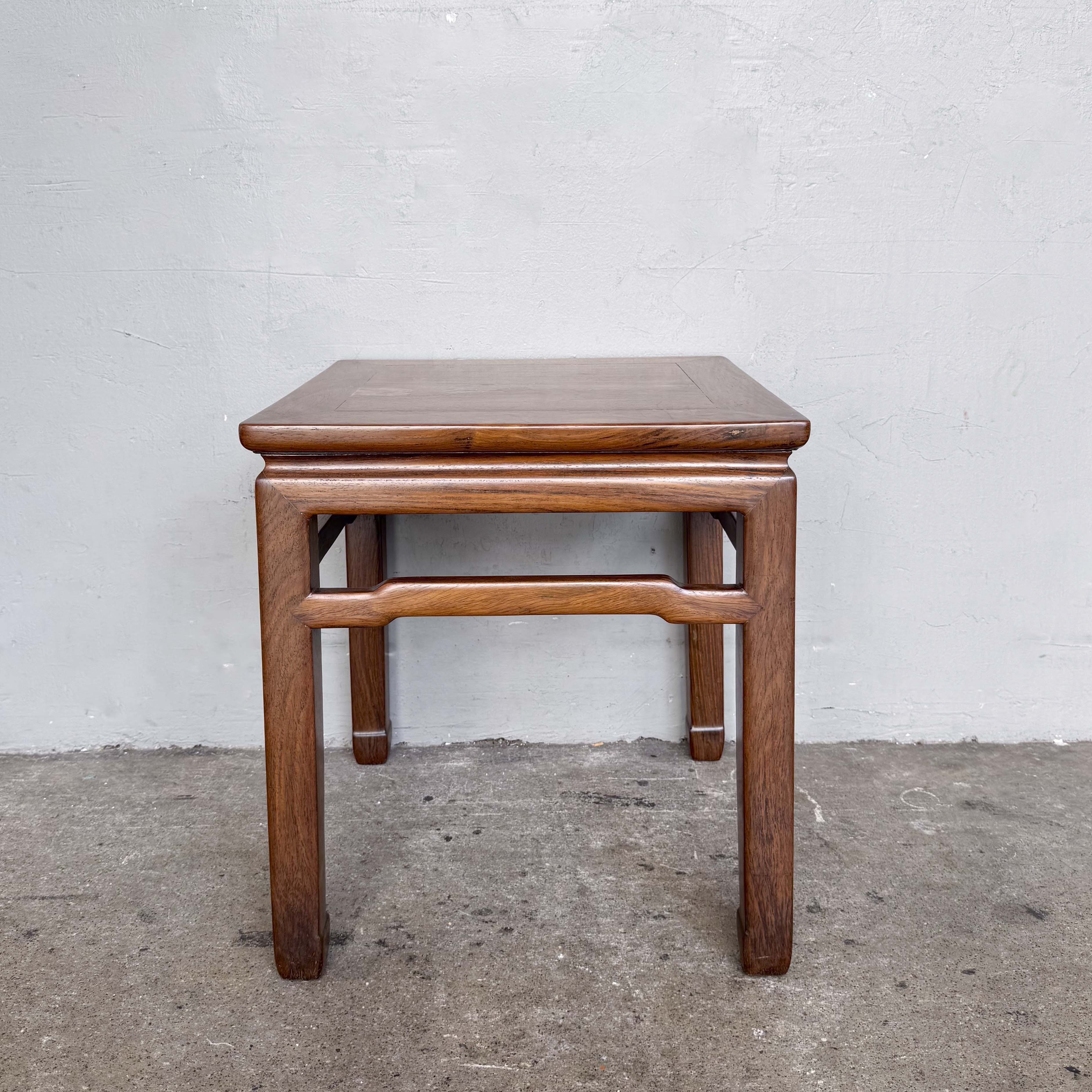 Chinese Armchair Pair with Accent Table
