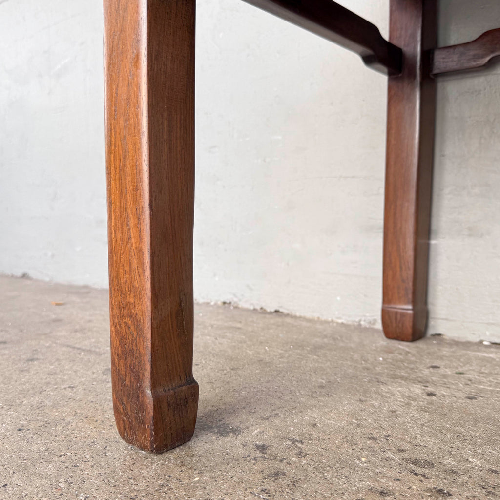 Chinese Armchair Pair with Accent Table