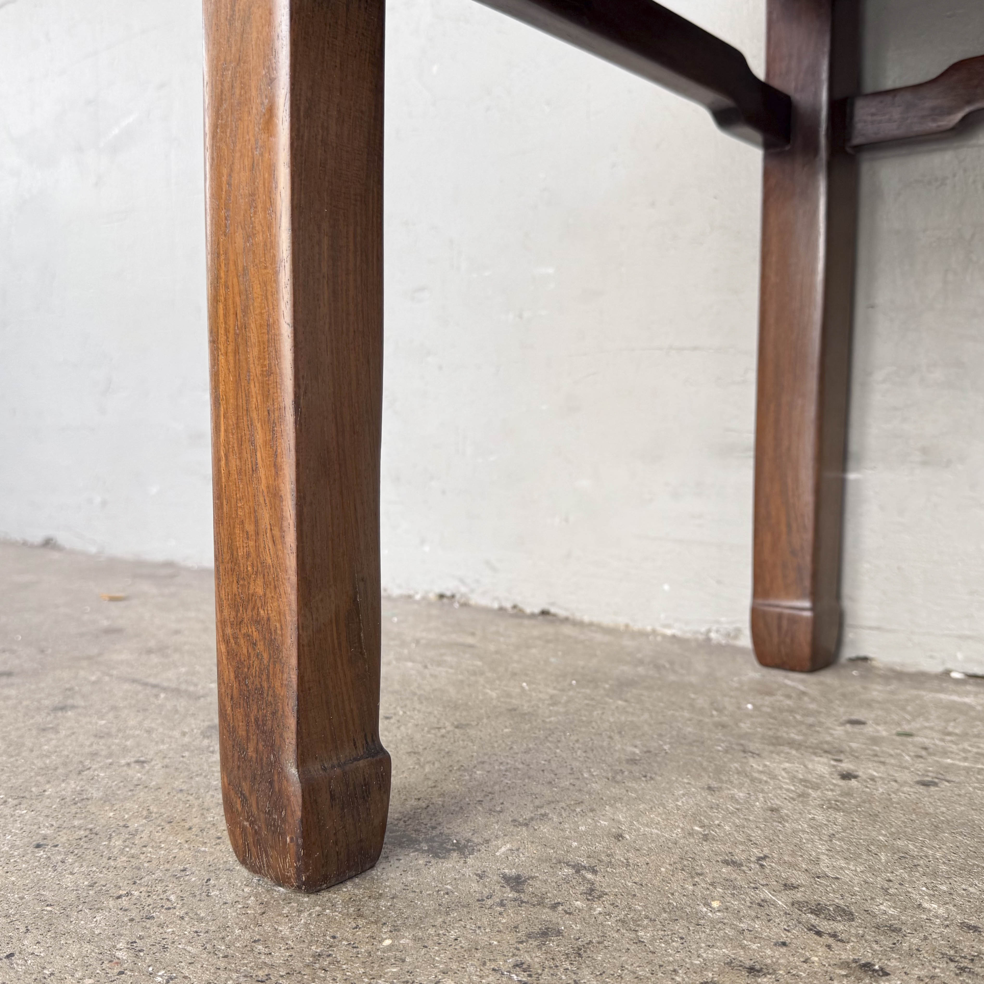 Chinese Armchair Pair with Accent Table
