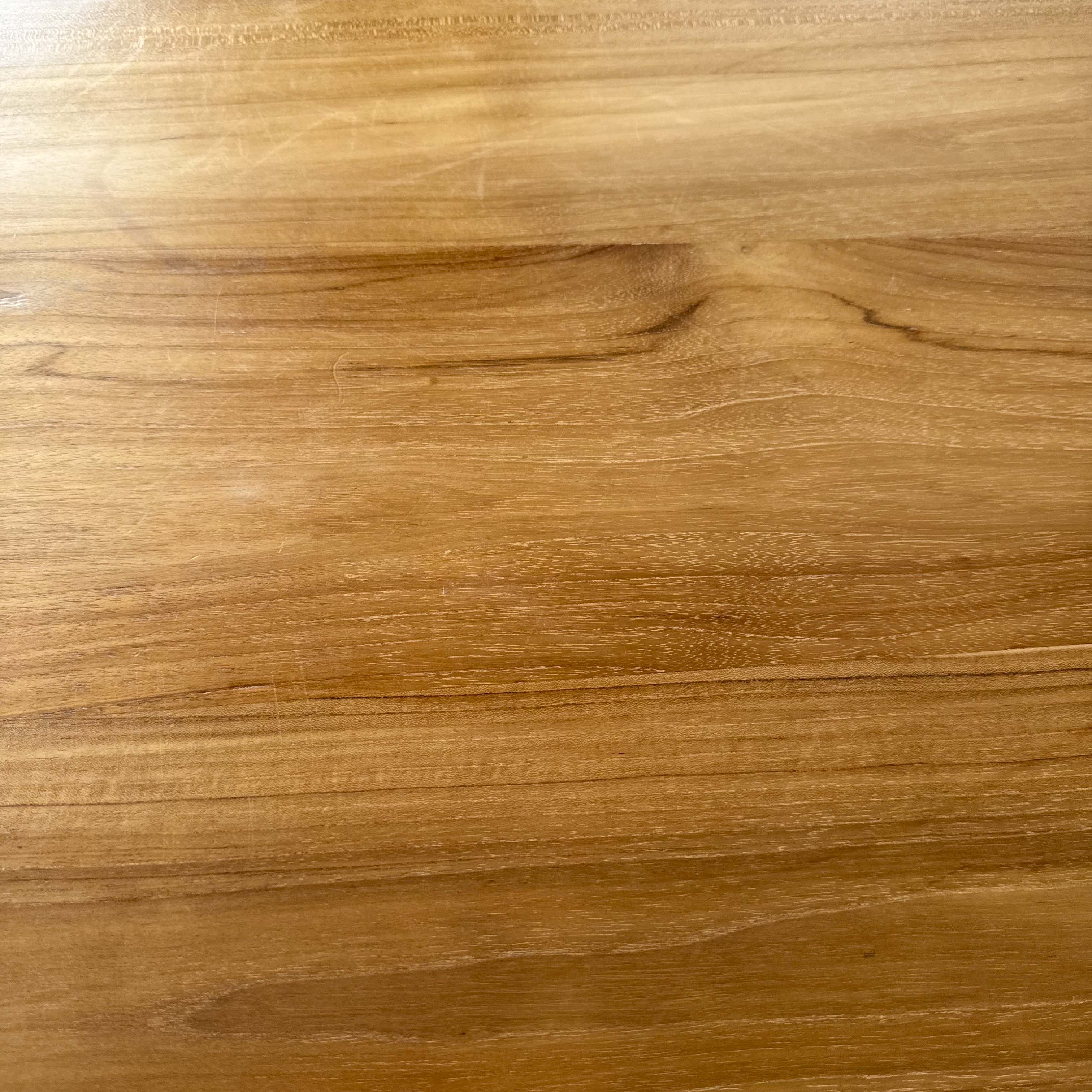 Round Cross-Base Teak Dining Table