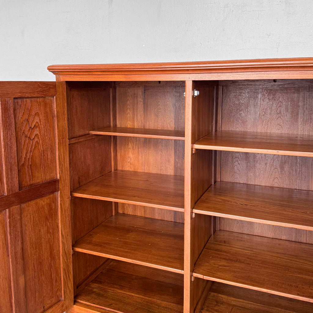 Refurbished Panelled Teak Side Cabinet