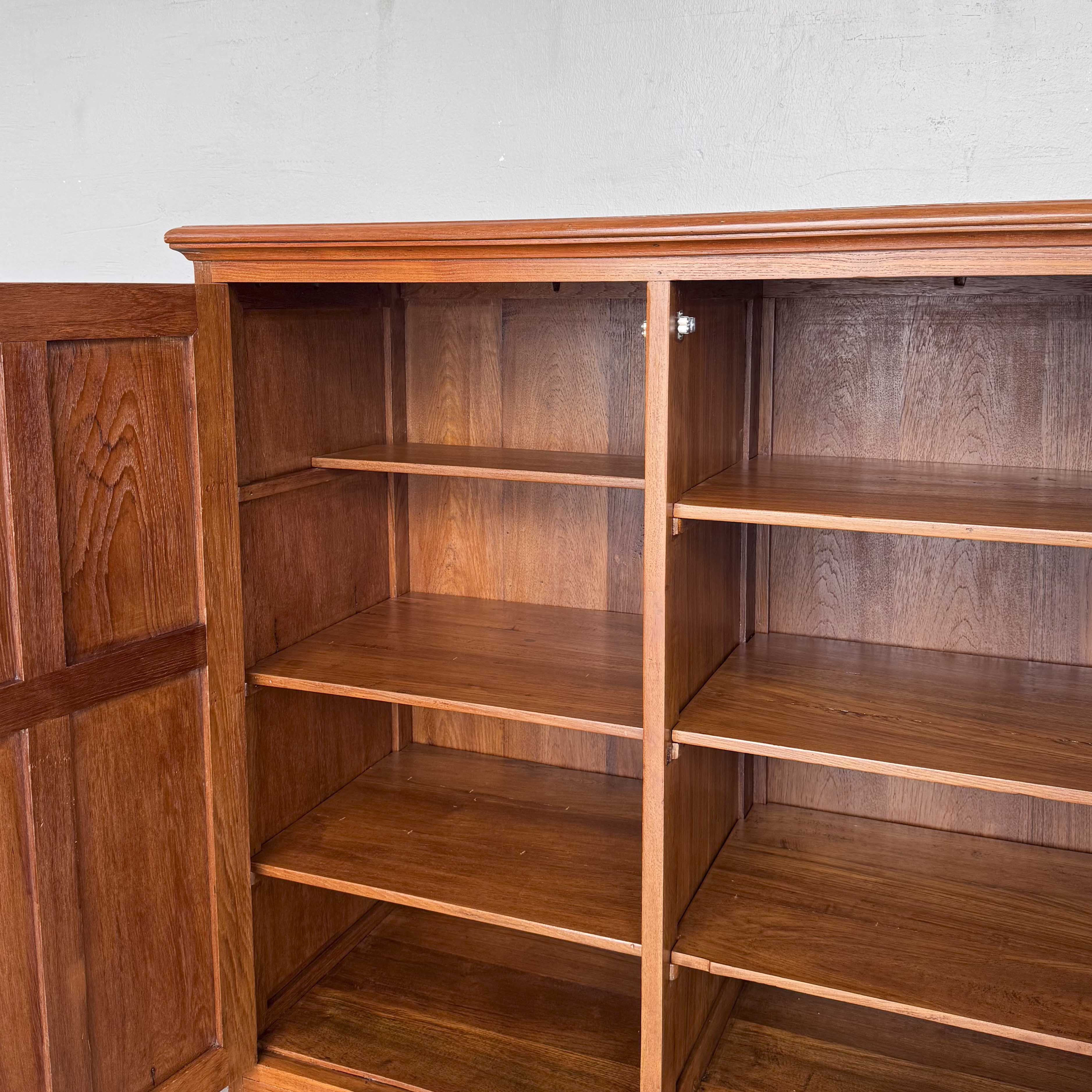 Refurbished Panelled Teak Side Cabinet