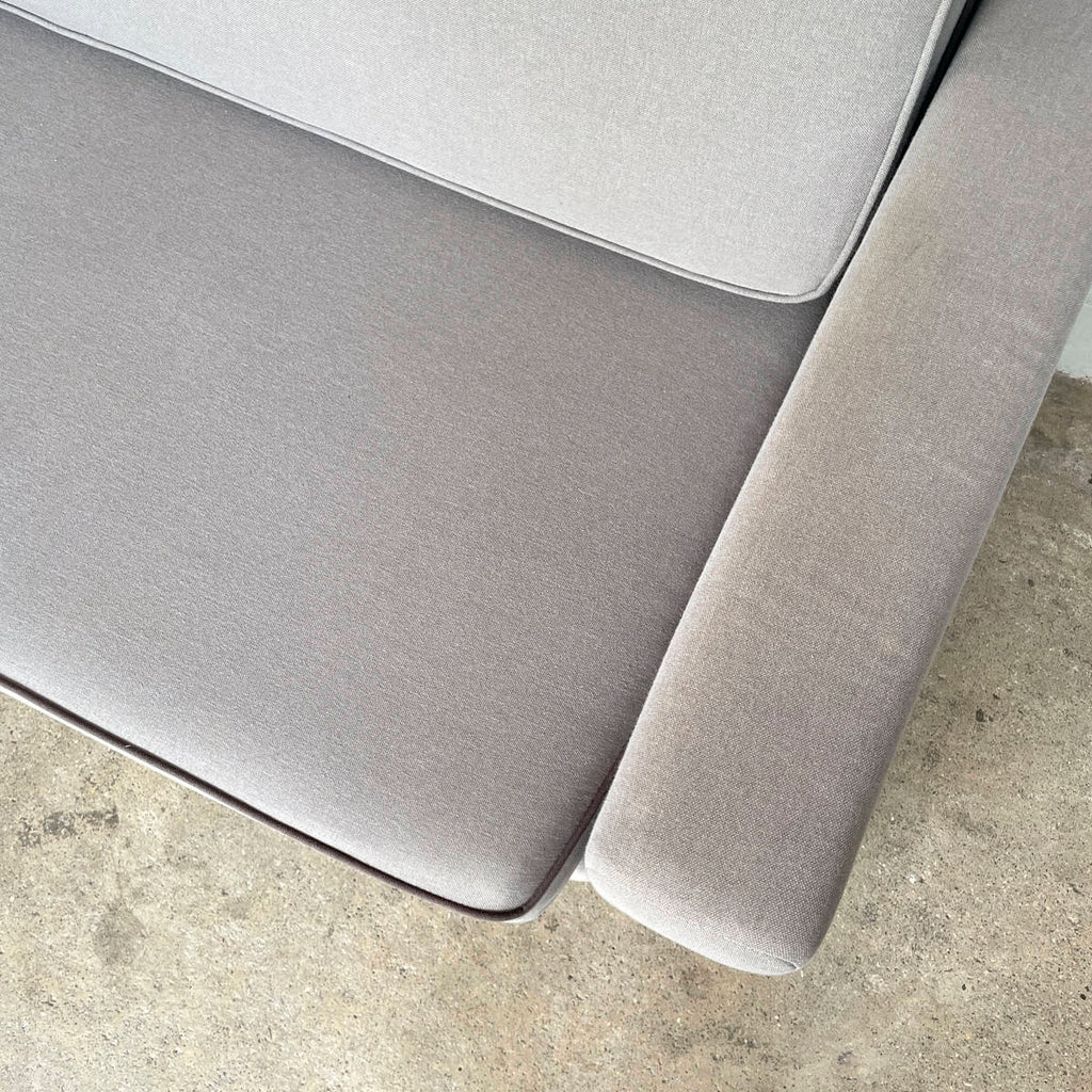 Grey Boxy 2-Seater Sofa