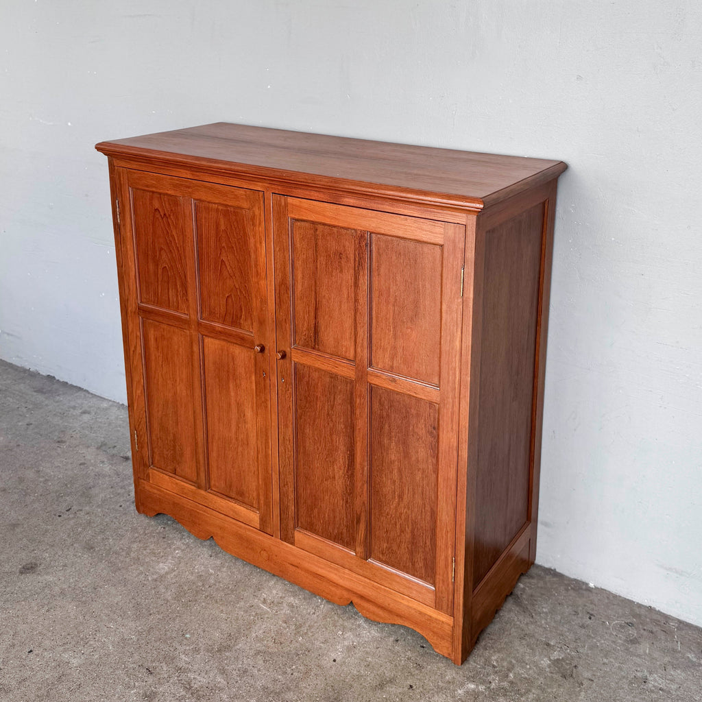 Refurbished Panelled Teak Side Cabinet