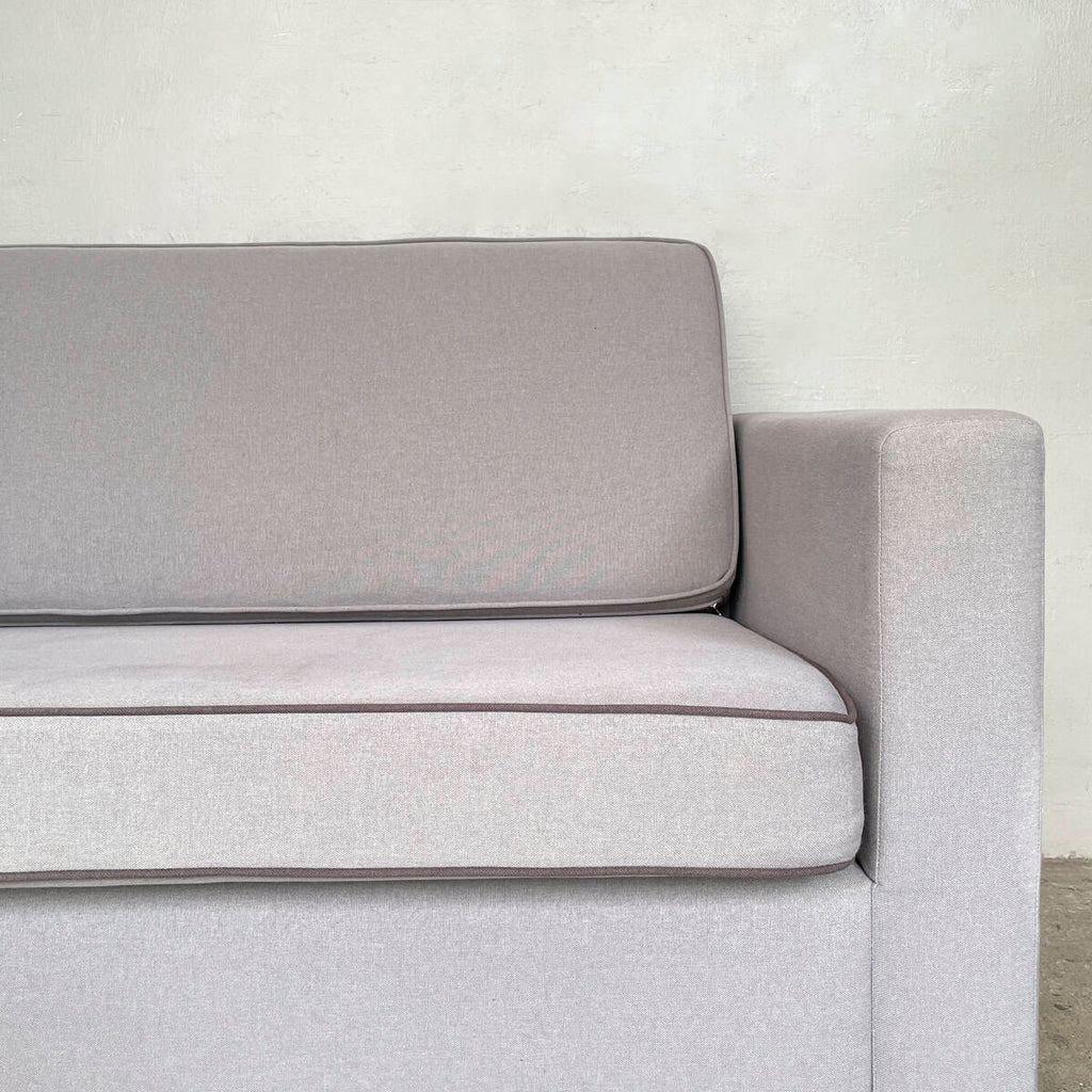 Grey Boxy 2-Seater Sofa
