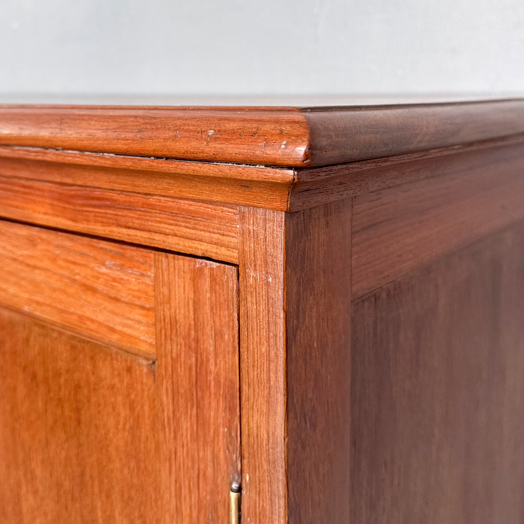 Refurbished Panelled Teak Side Cabinet