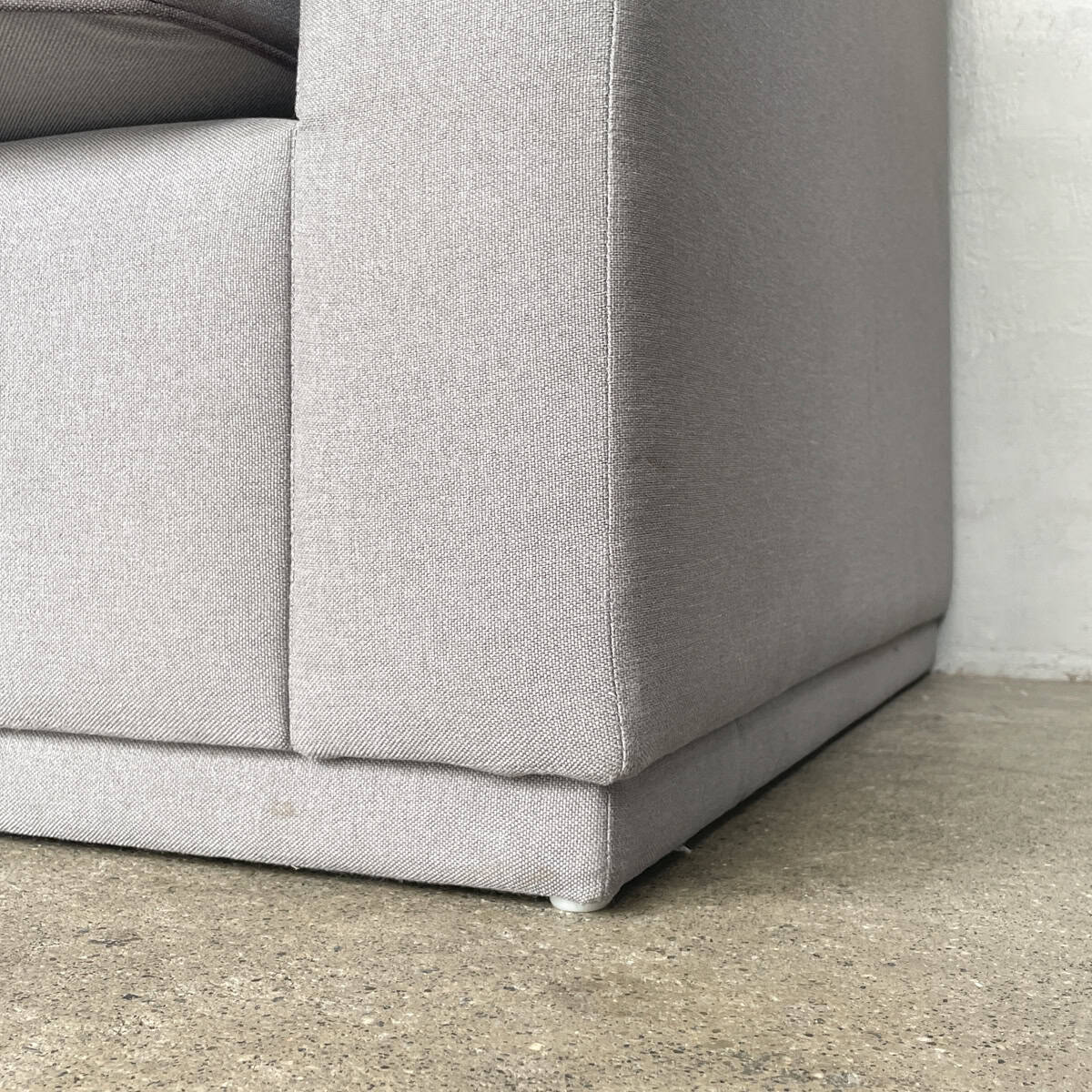 Grey Boxy 2-Seater Sofa