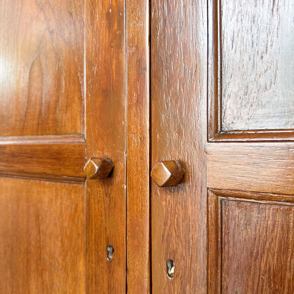 Refurbished Panelled Teak Side Cabinet