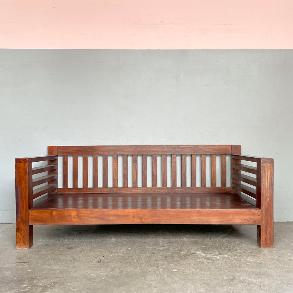 Low Teak Lounge Daybed
