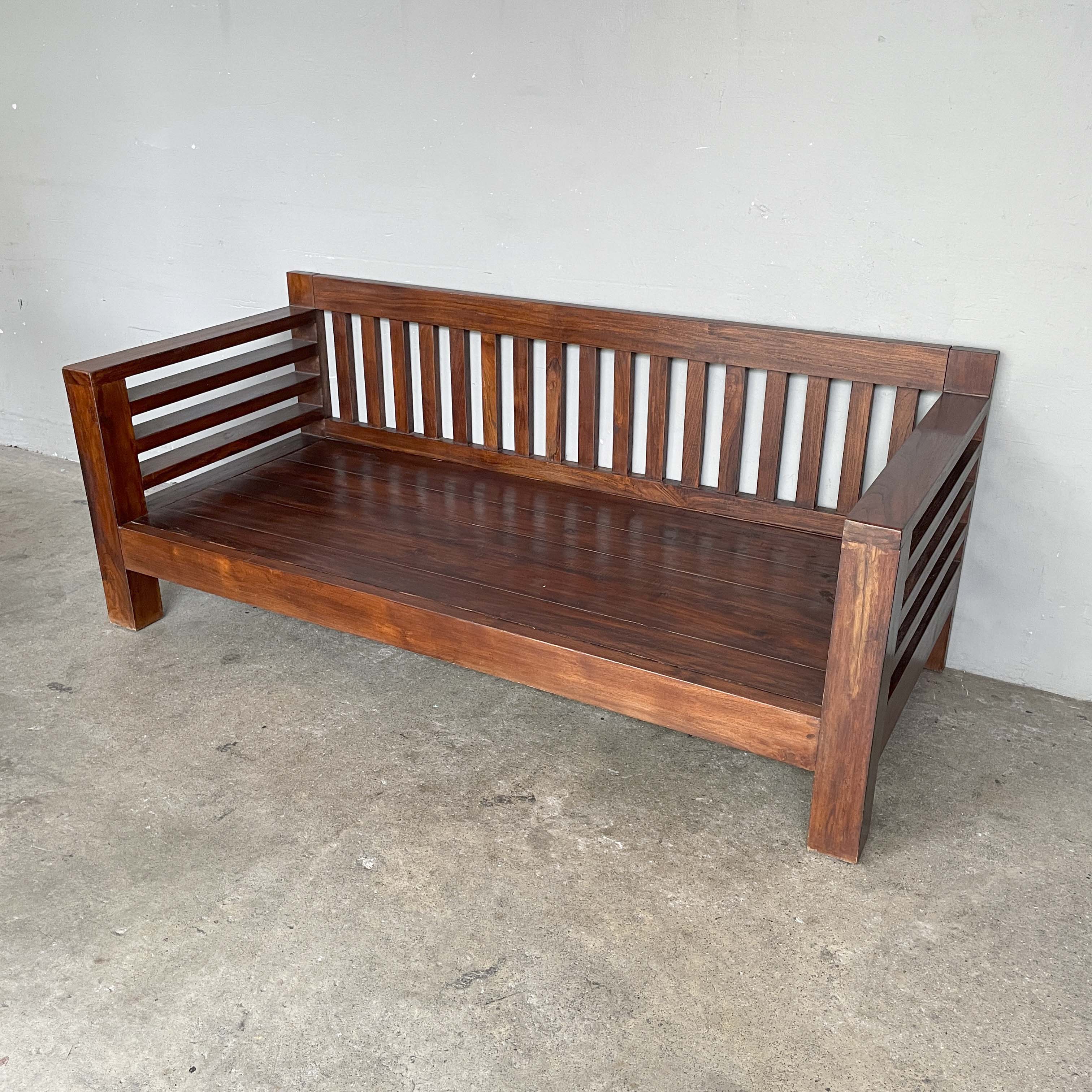 Low Teak Lounge Daybed