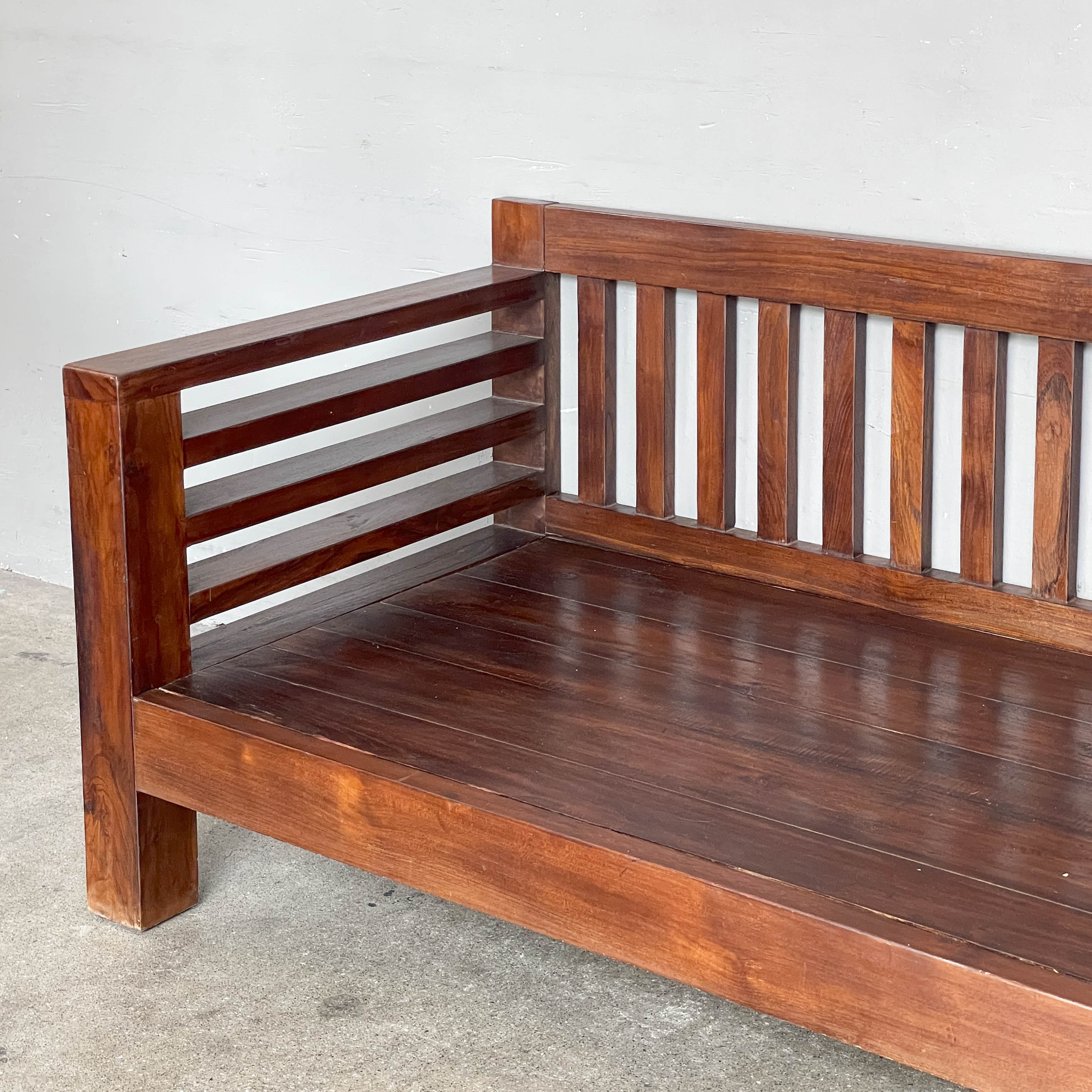 Low Teak Lounge Daybed