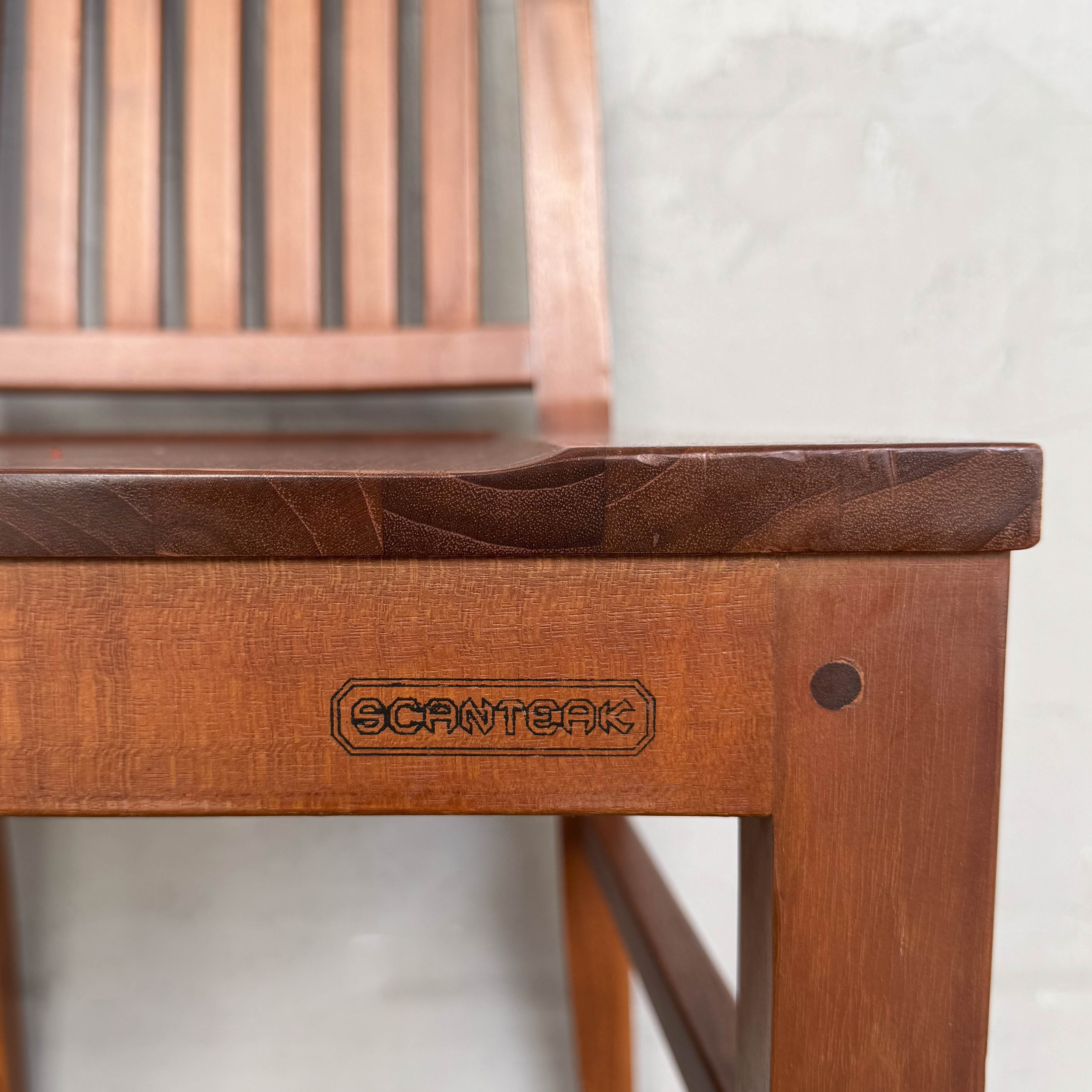 Scanteak Dining Table Set with 6 Chairs