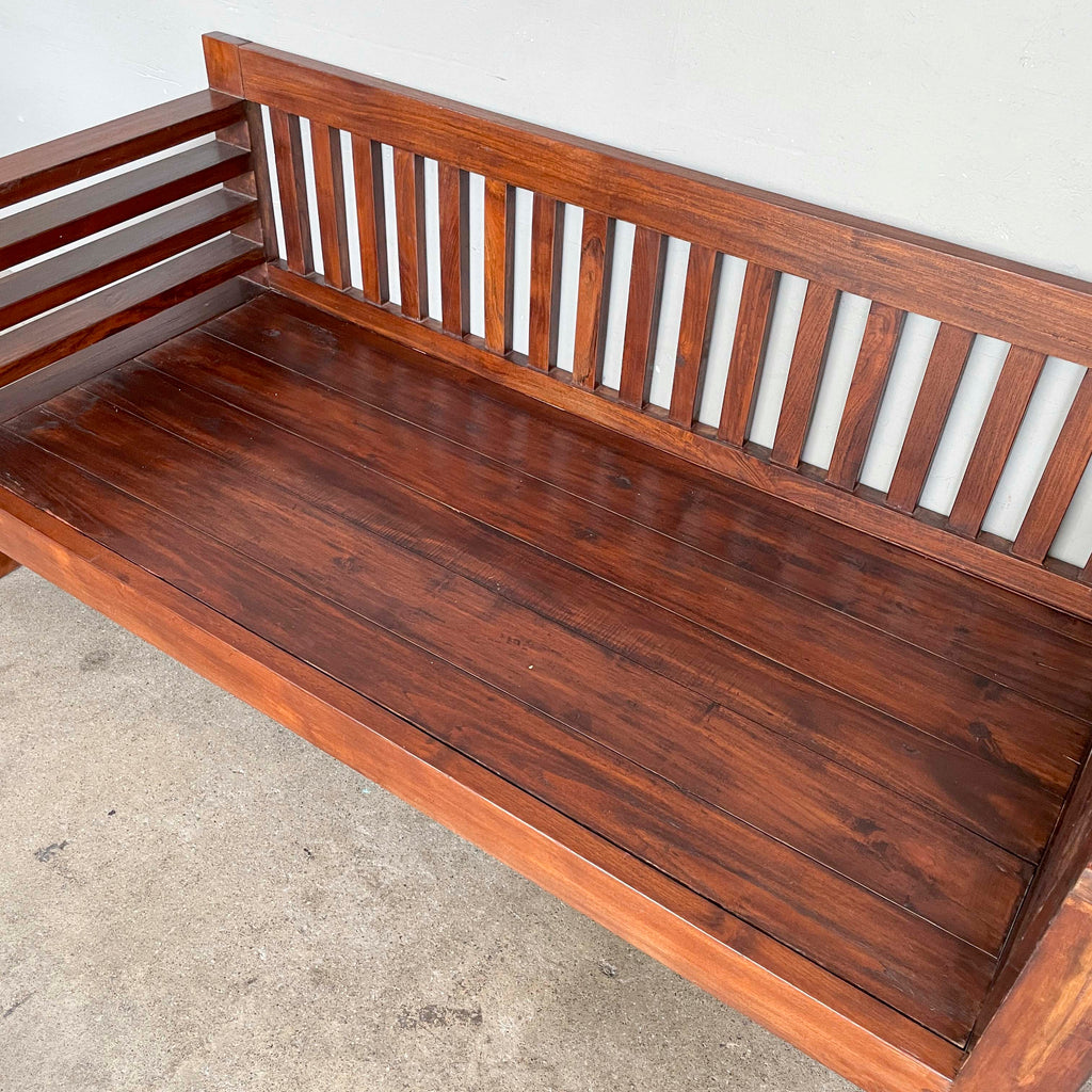 Low Teak Lounge Daybed
