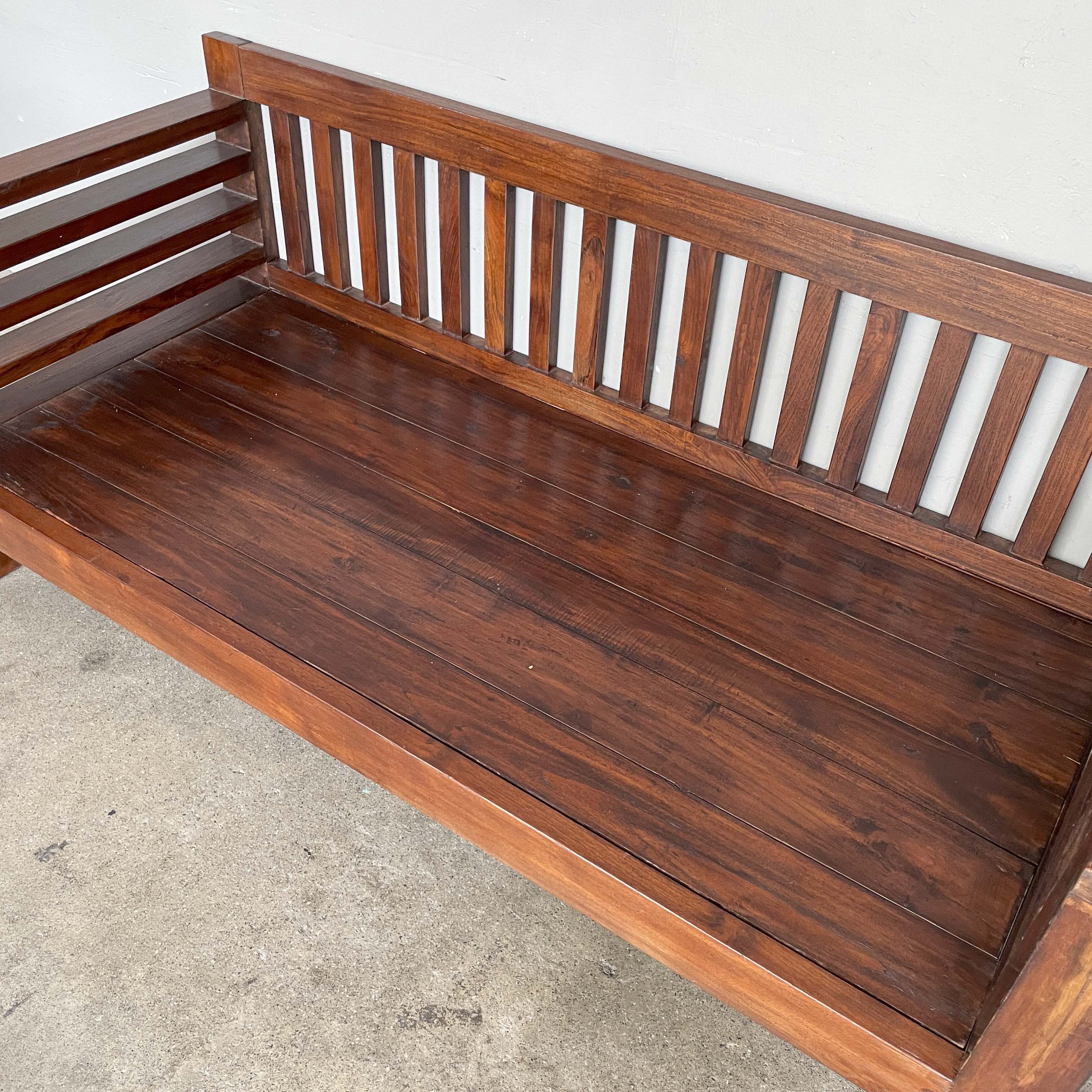Low Teak Lounge Daybed