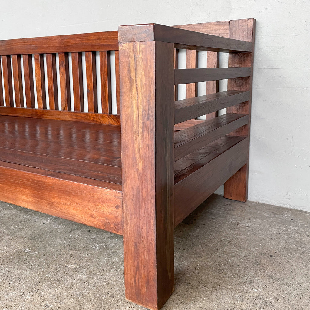 Low Teak Lounge Daybed