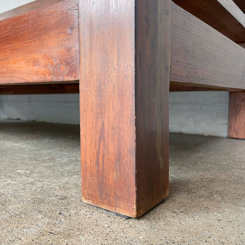 Low Teak Lounge Daybed