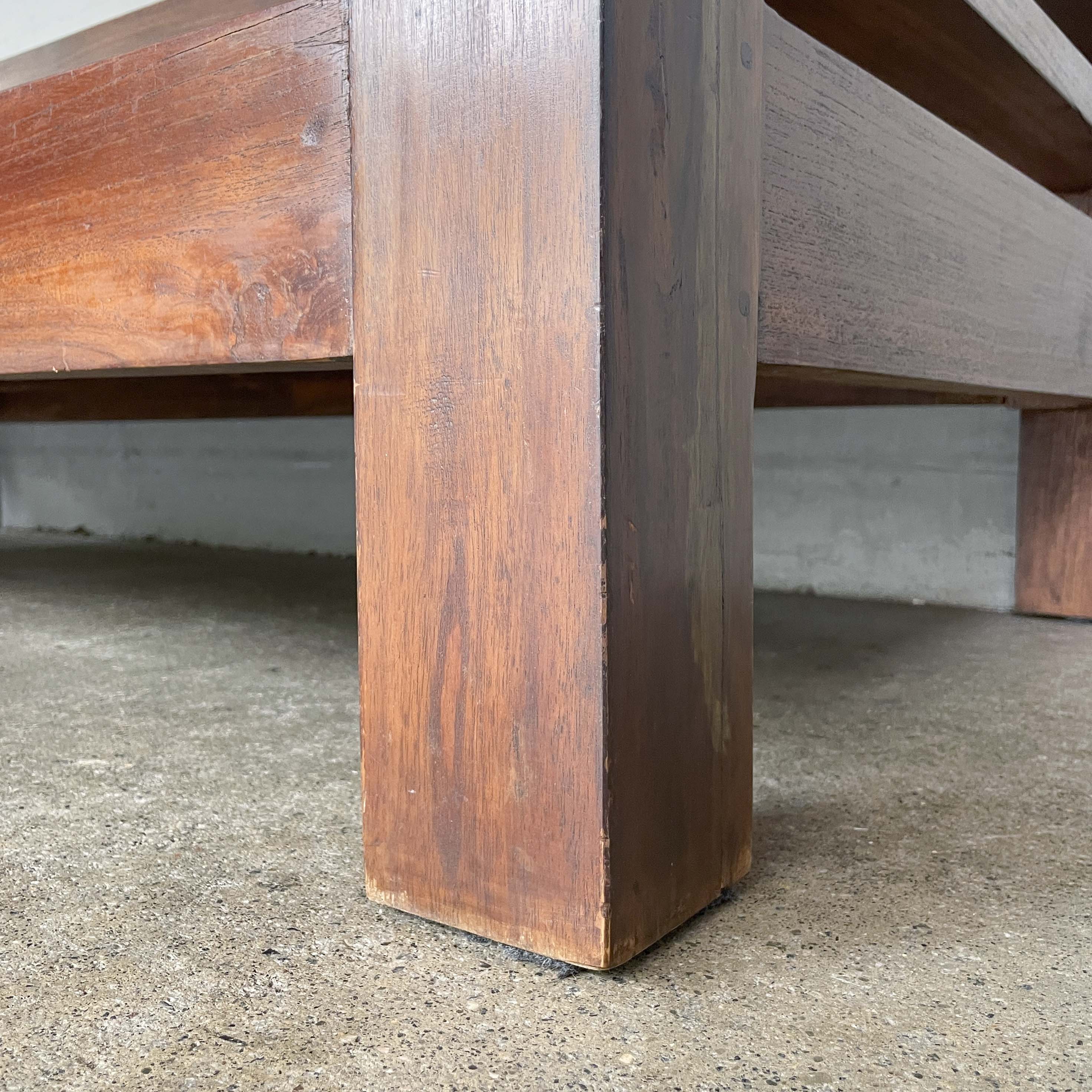 Low Teak Lounge Daybed