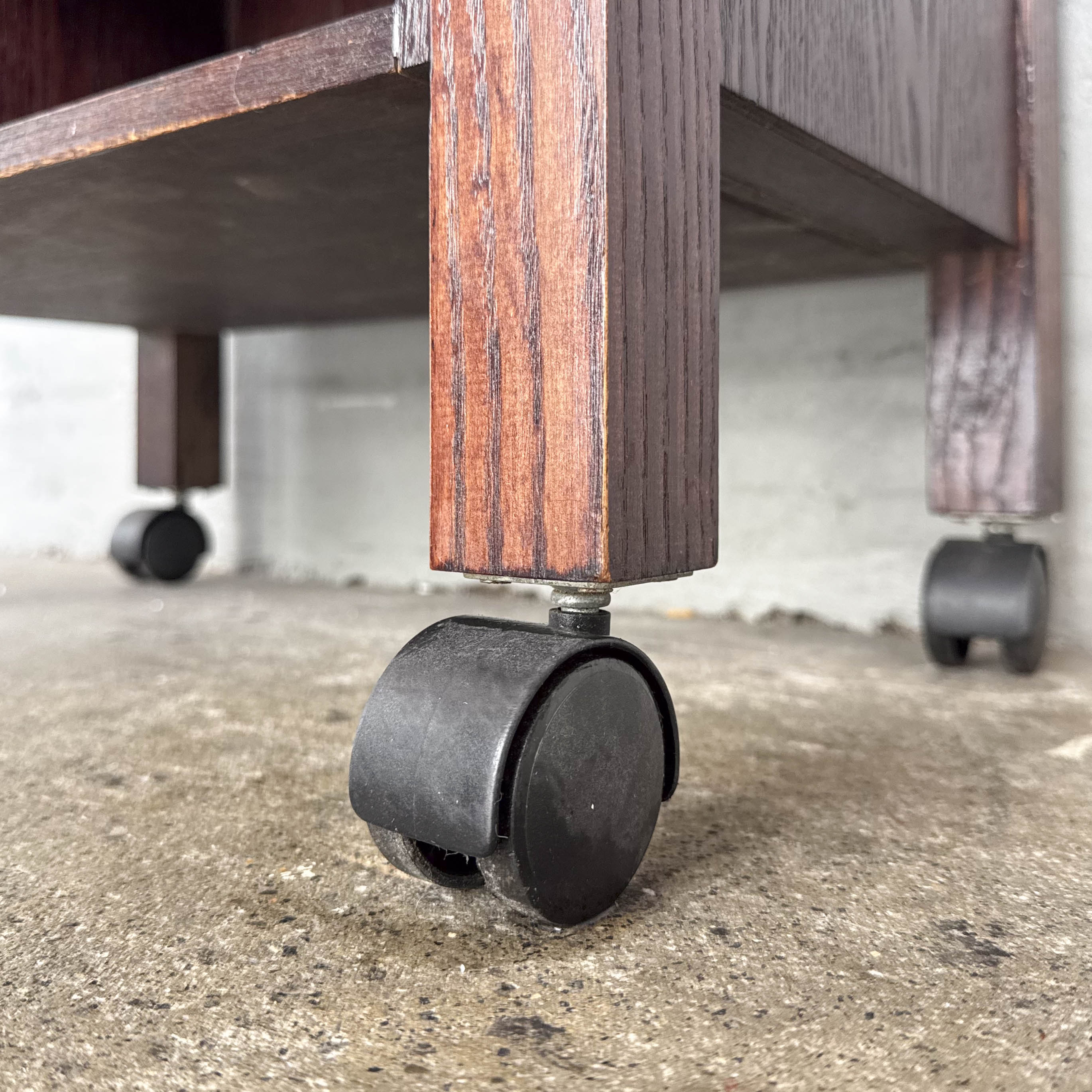 Compact Wooden Utility Trolley