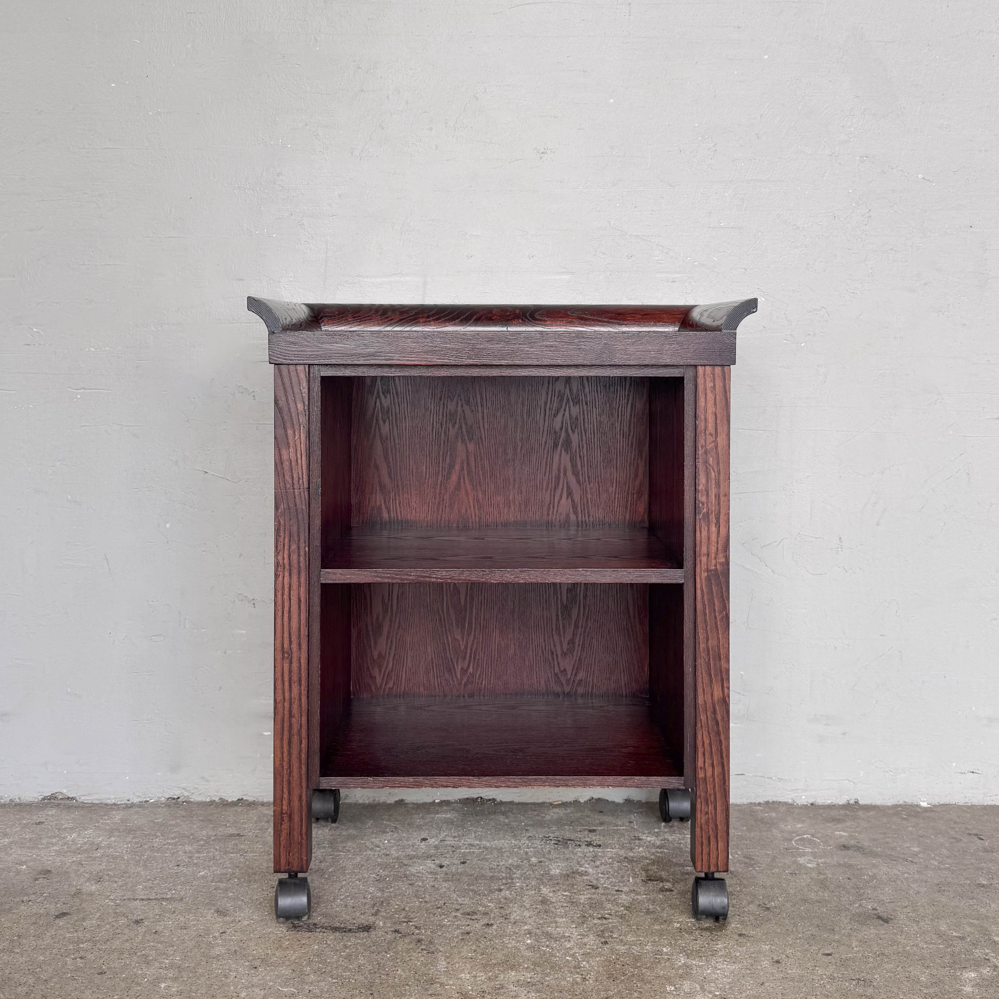 Compact Wooden Utility Trolley