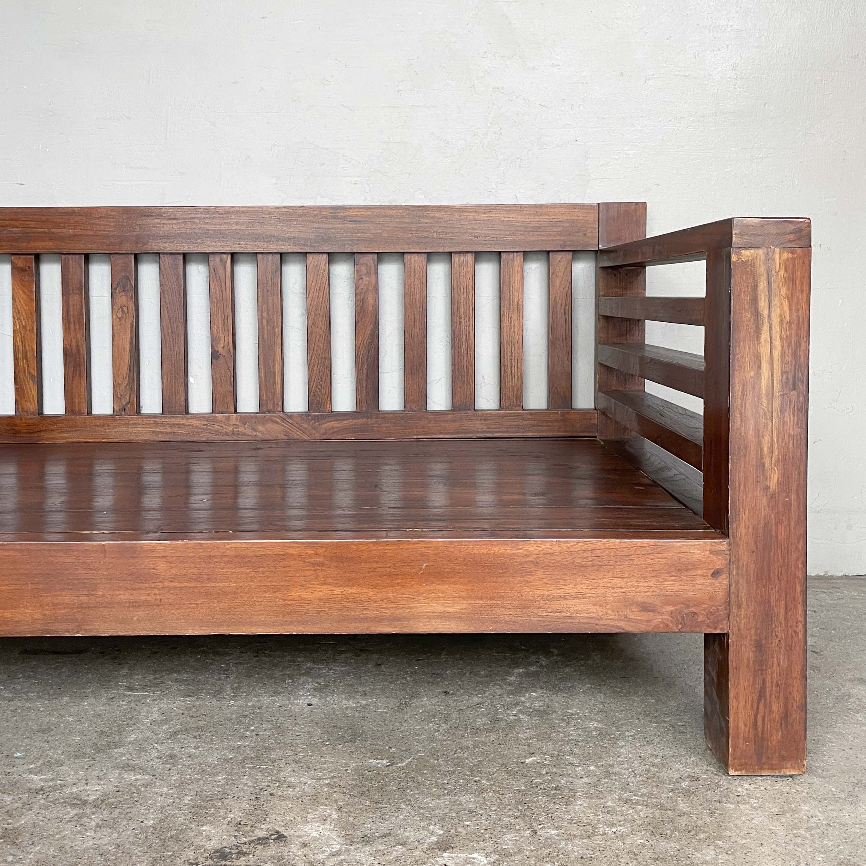 Low Teak Lounge Daybed