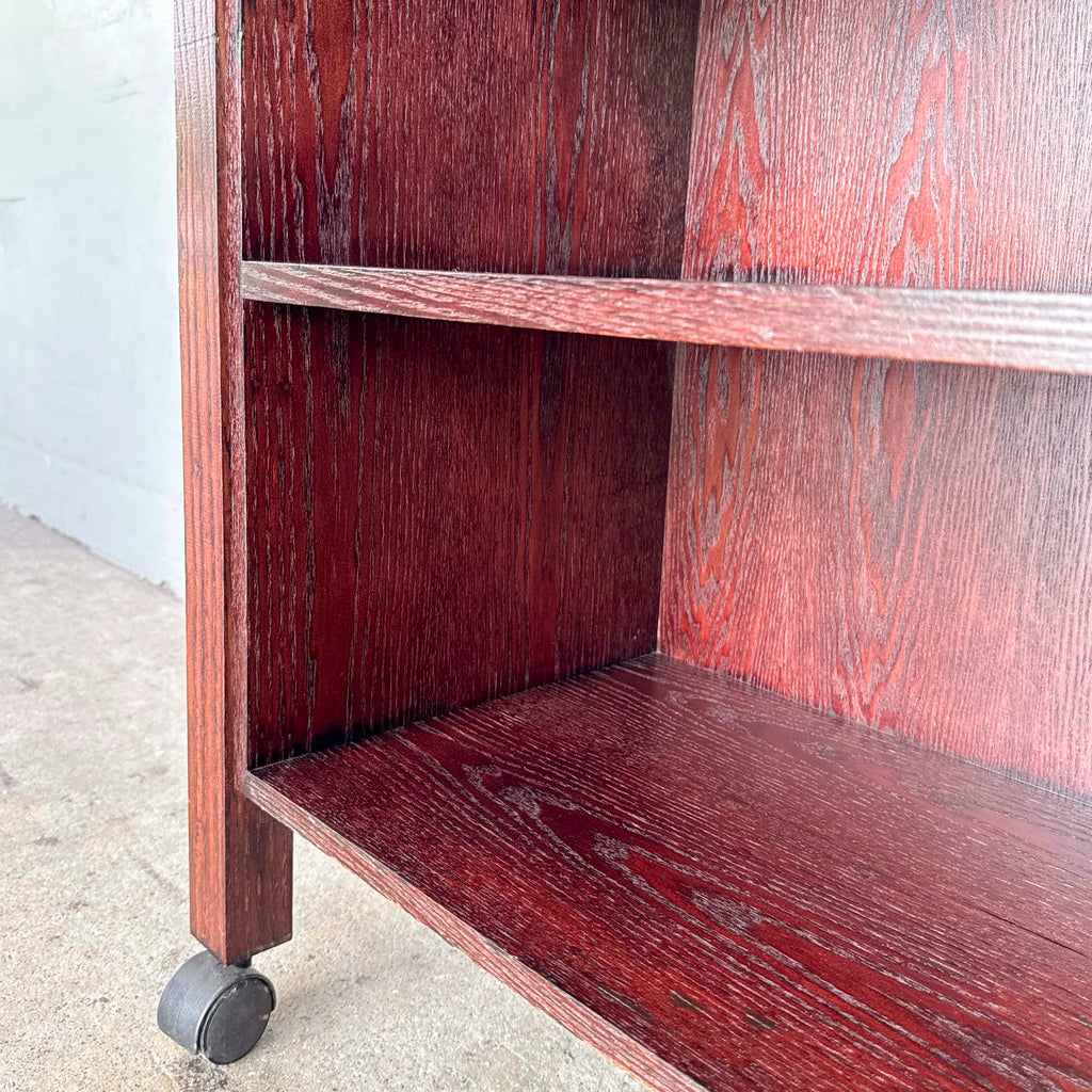 Compact Wooden Utility Trolley