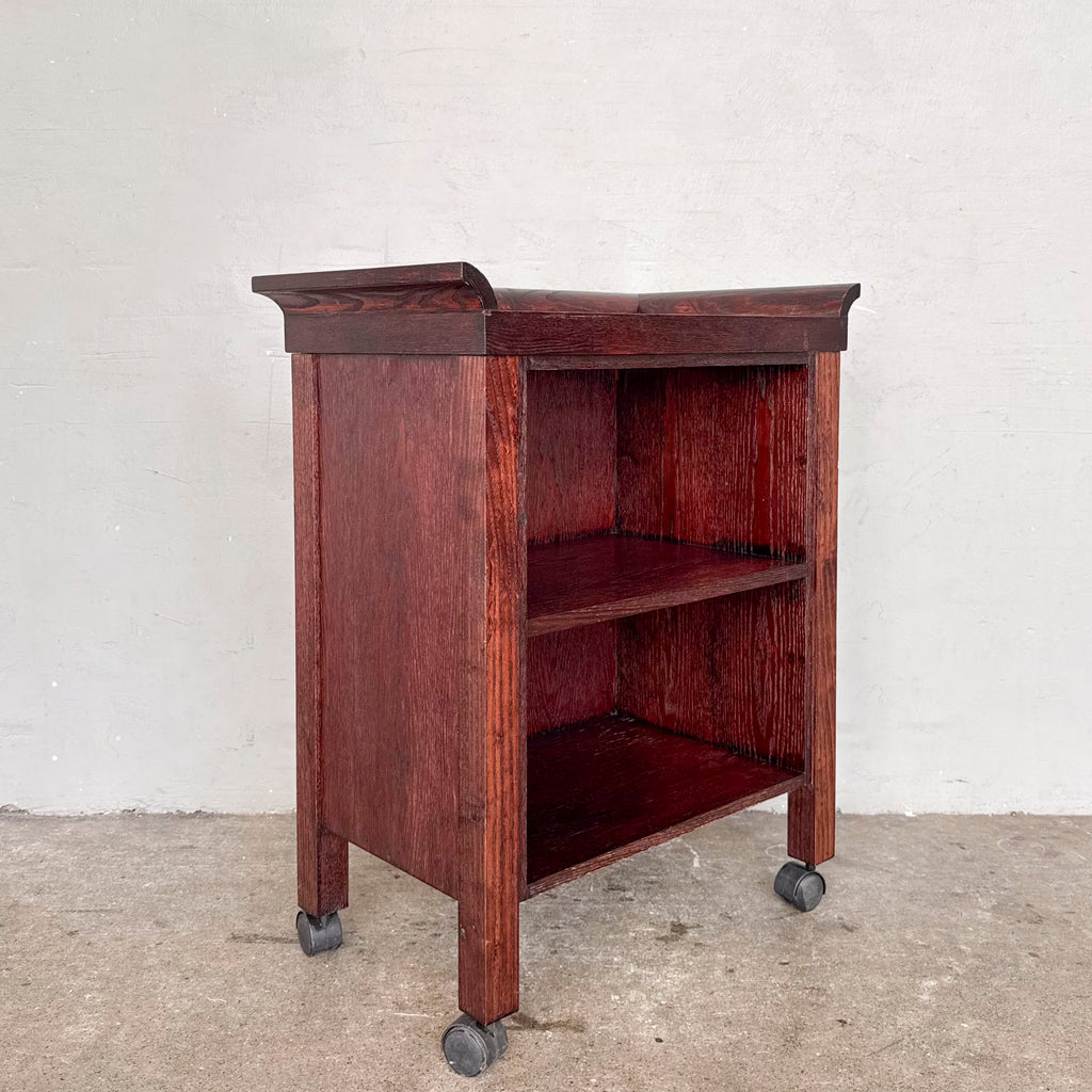 Compact Wooden Utility Trolley