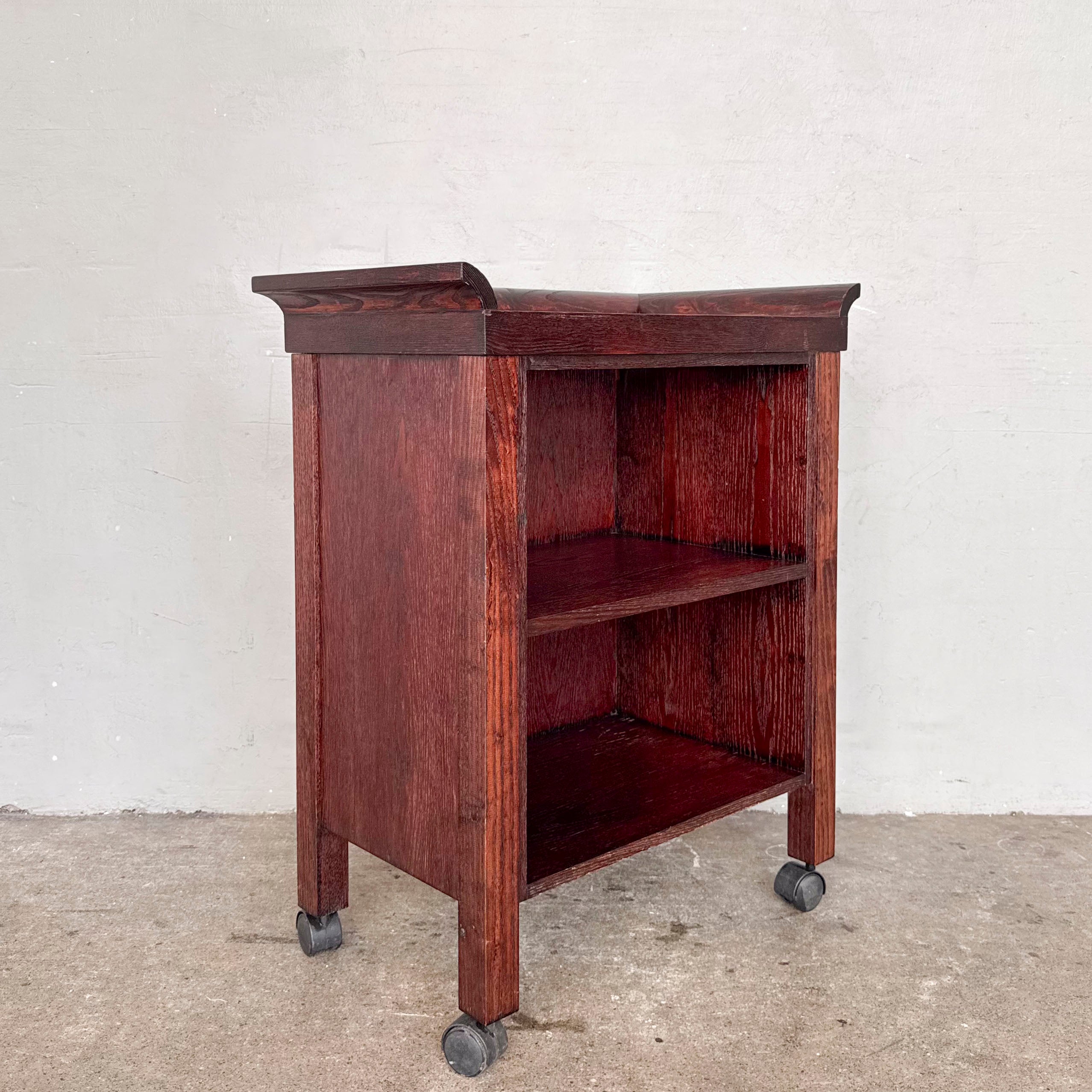 Compact Wooden Utility Trolley
