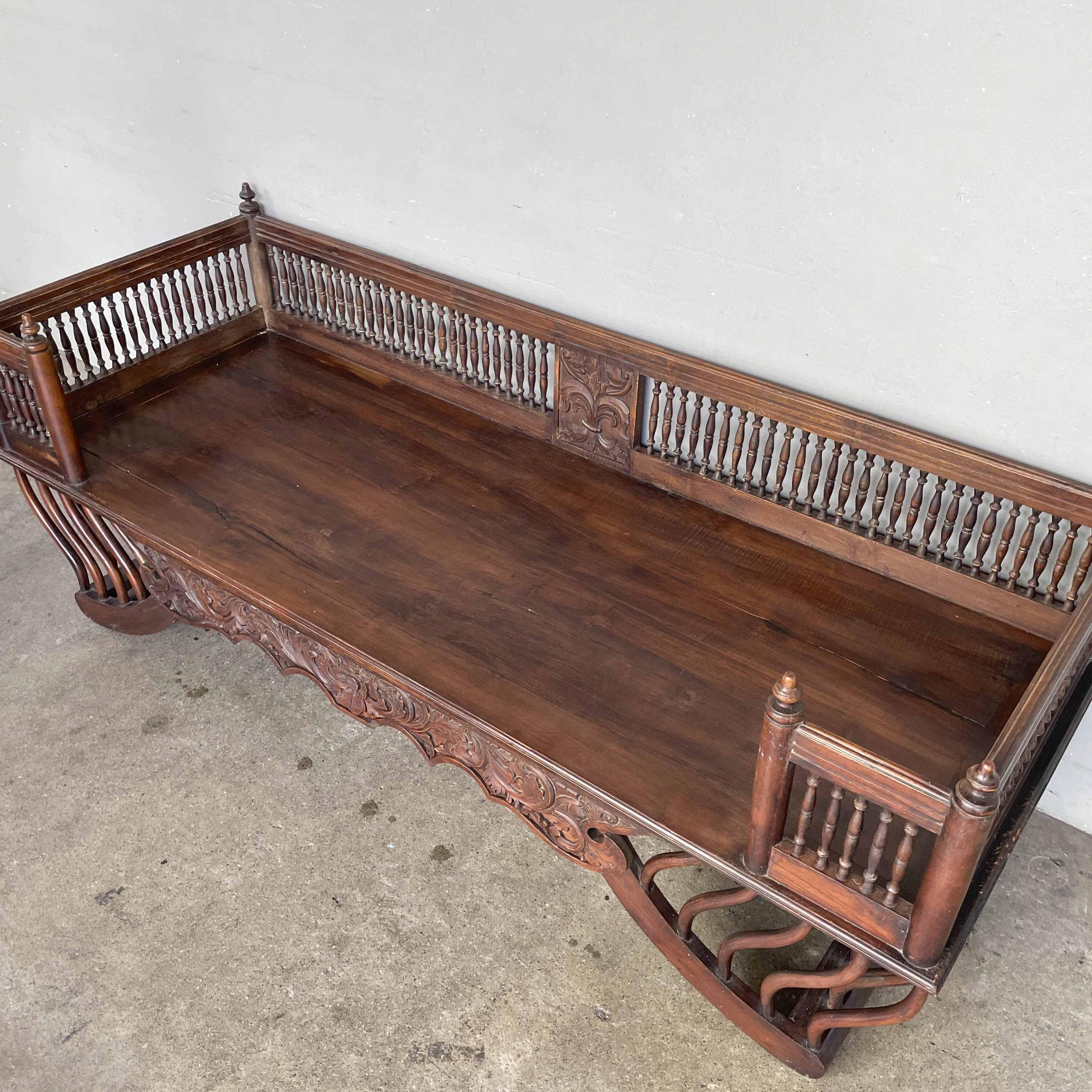 Ornate Wooden Howdah Daybed