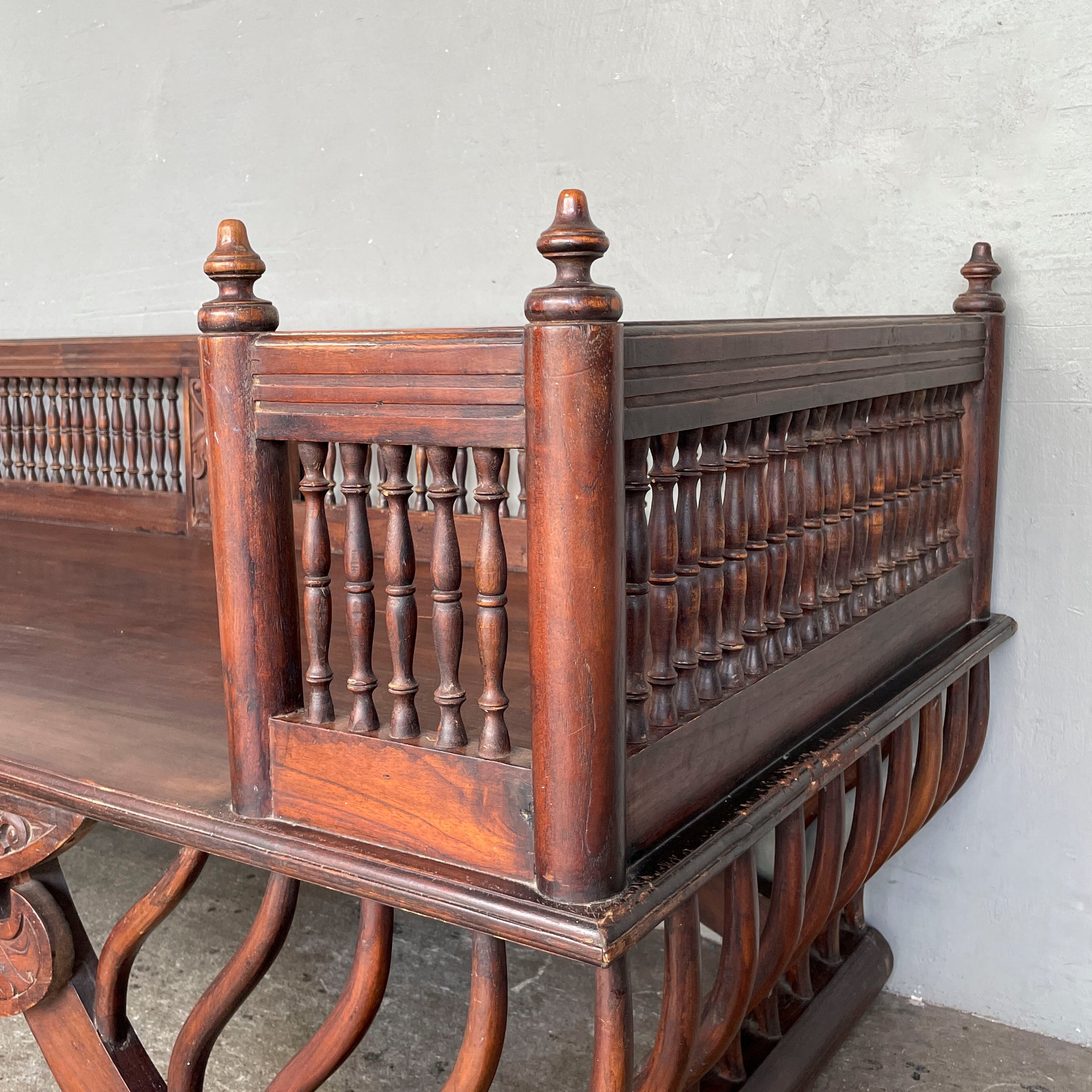 Ornate Wooden Howdah Daybed