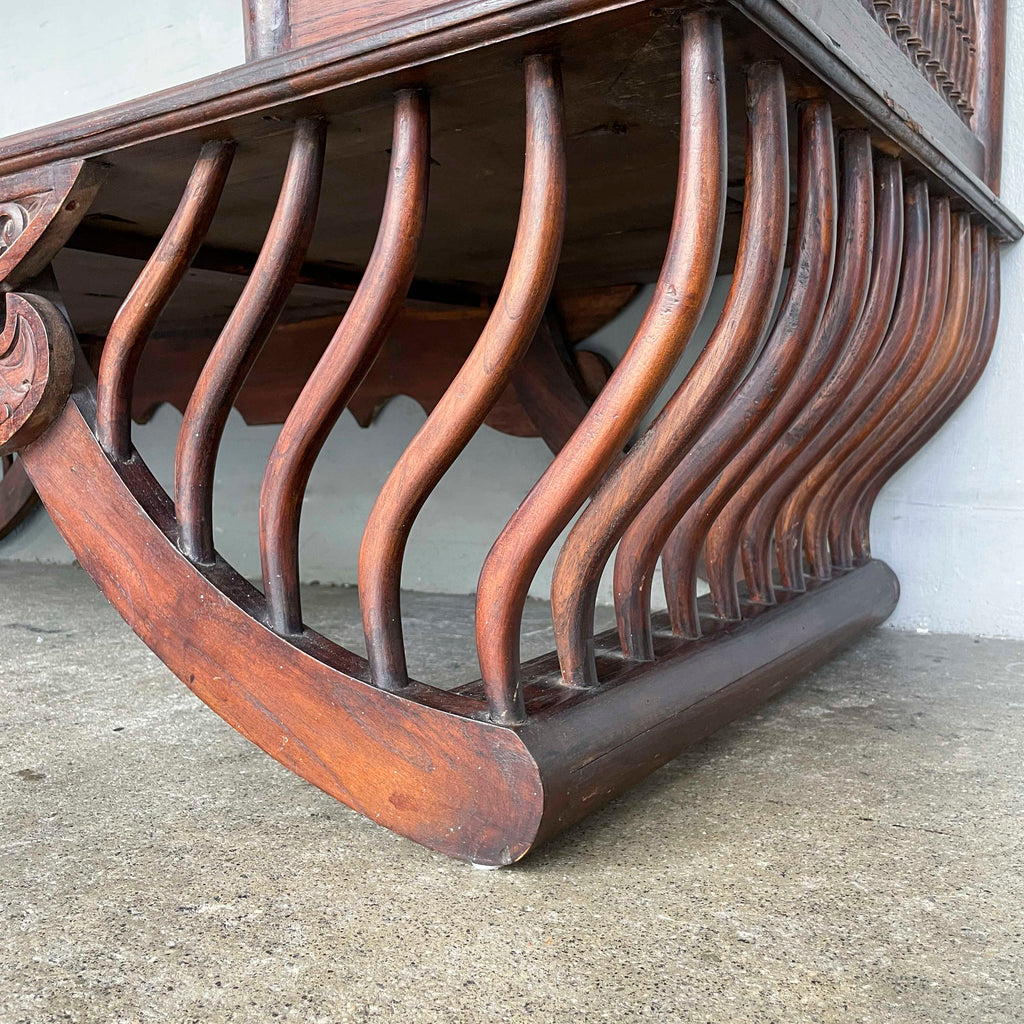 Ornate Wooden Howdah Daybed
