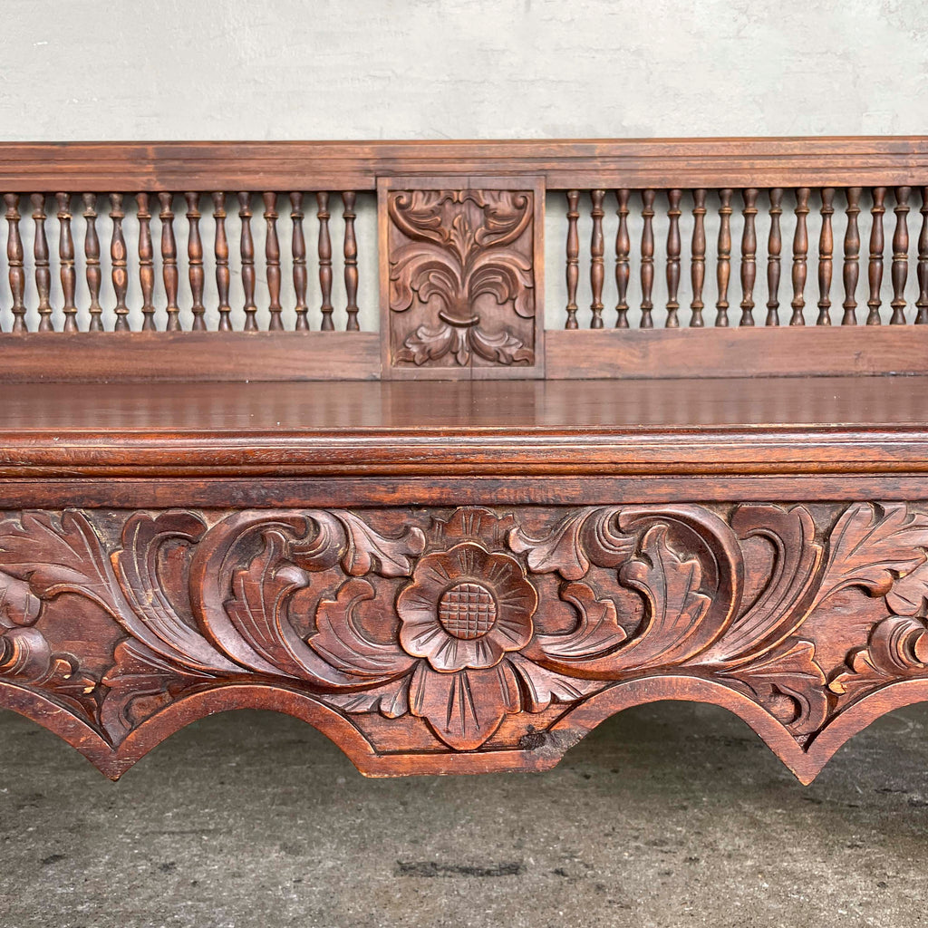 Ornate Wooden Howdah Daybed