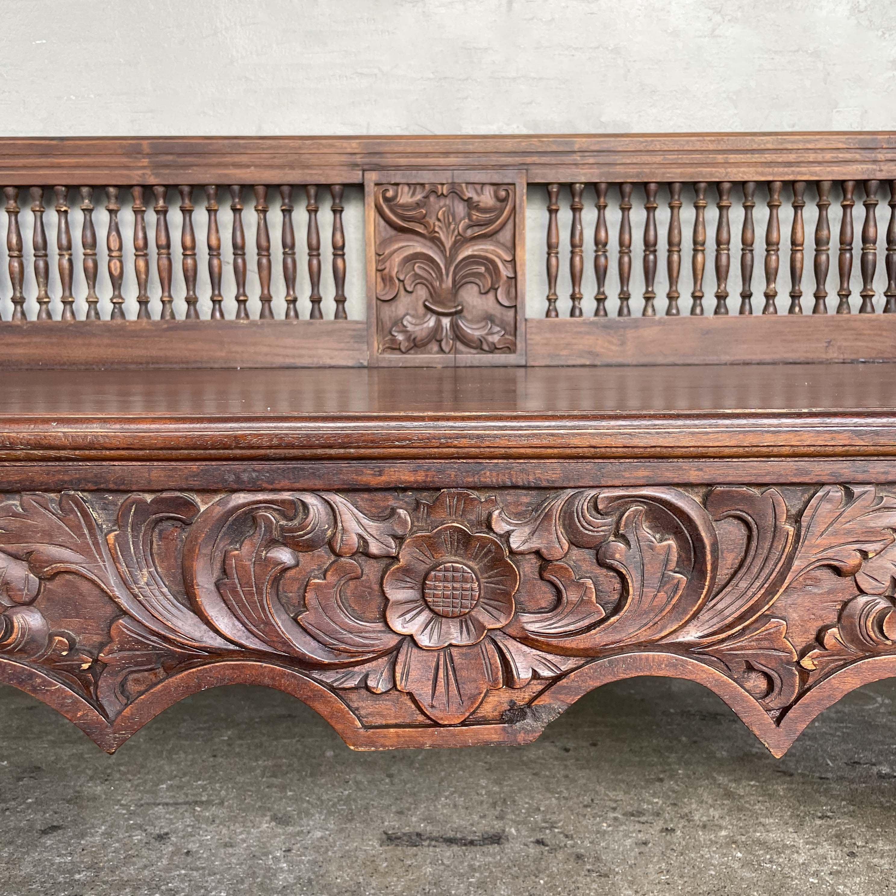 Ornate Wooden Howdah Daybed