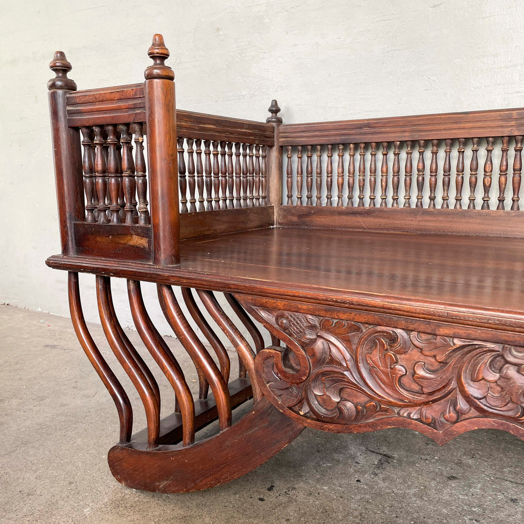 Ornate Wooden Howdah Daybed