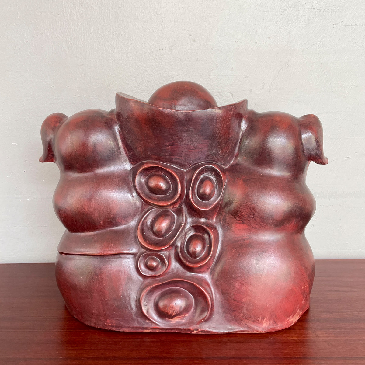 "招财进宝" Prosperity Pig Family Figurine