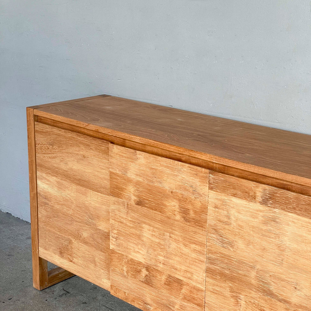 Teak & Acacia Sideboard with Textured Doors