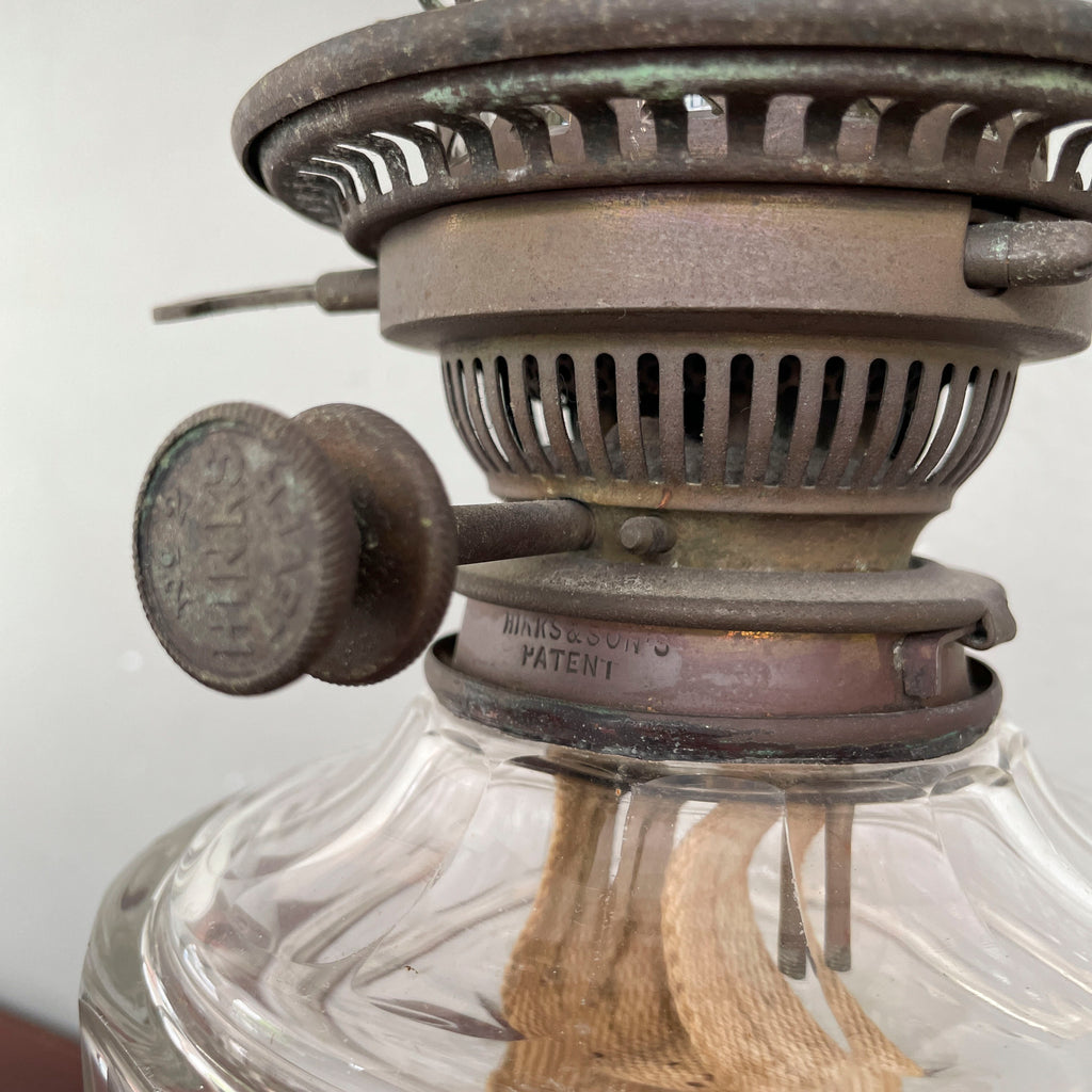 Vintage Hinks & Sons Oil Lamp
