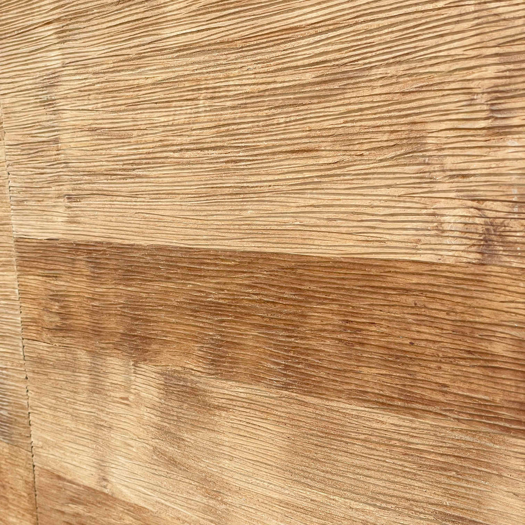 Teak & Acacia Sideboard with Textured Doors