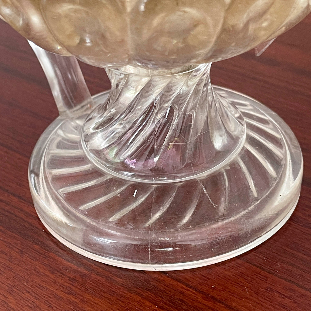 Vintage Glass Kerosene Lamp with Handle
