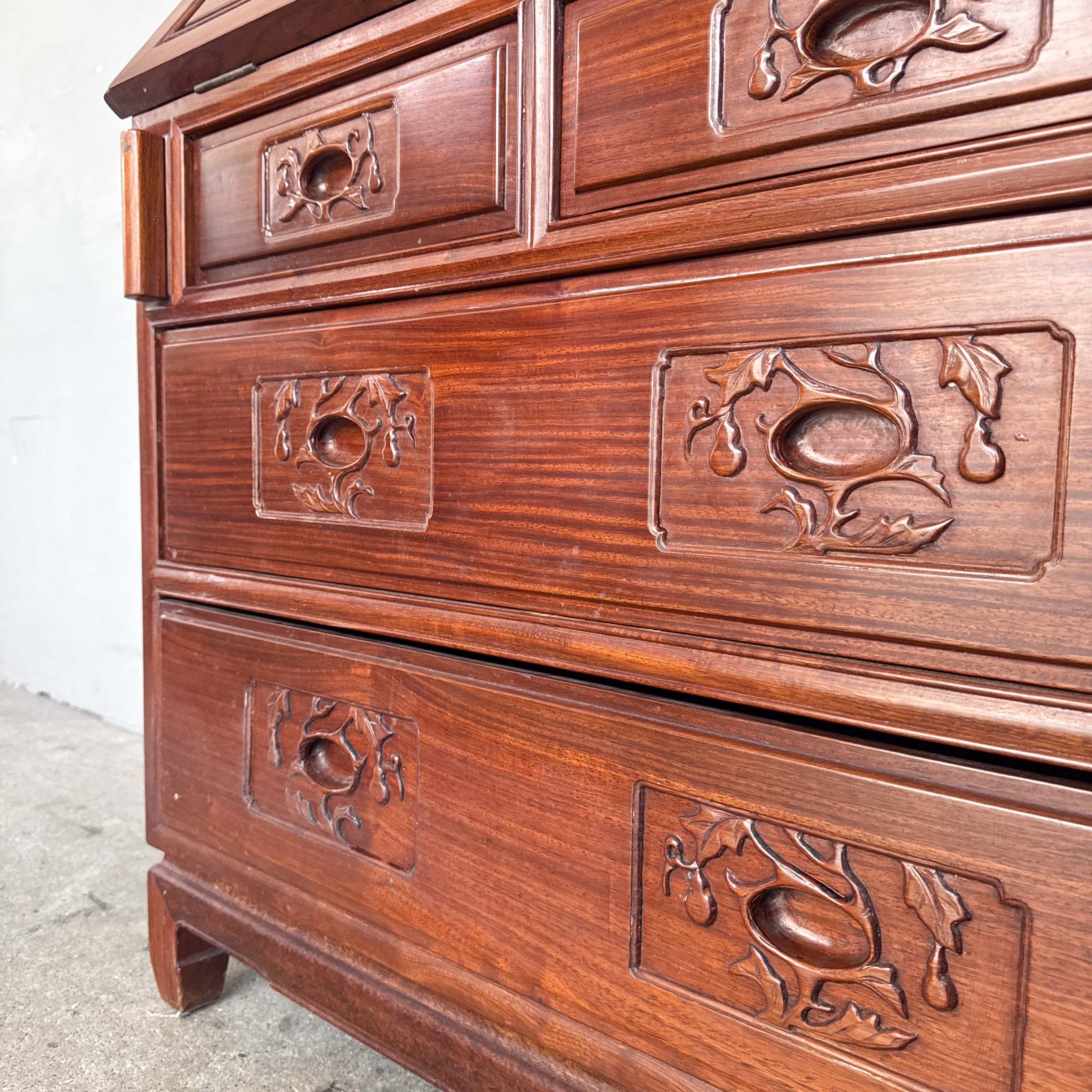 Rosewood Flip-Top Writing Bureau
