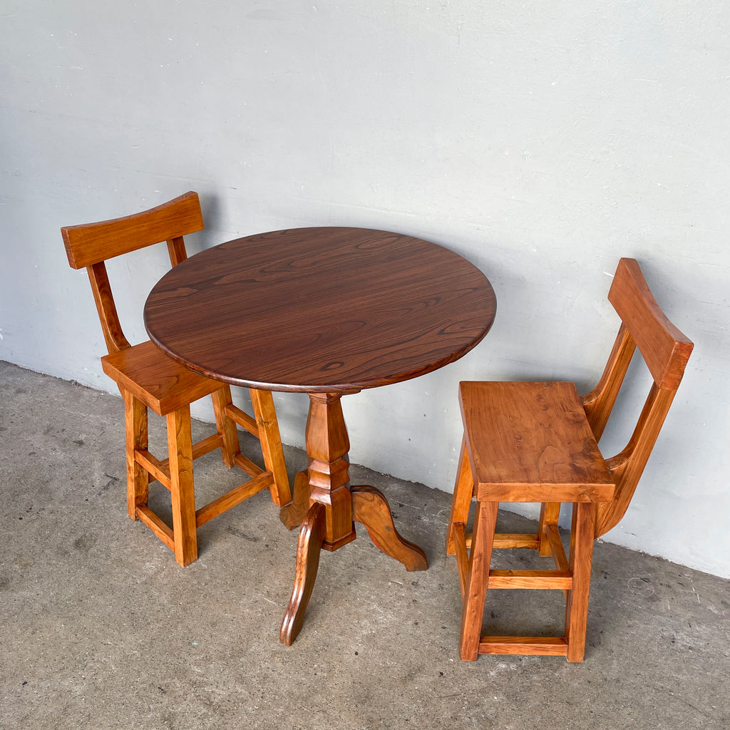 Refurbished Pedestal Table & Chair Set